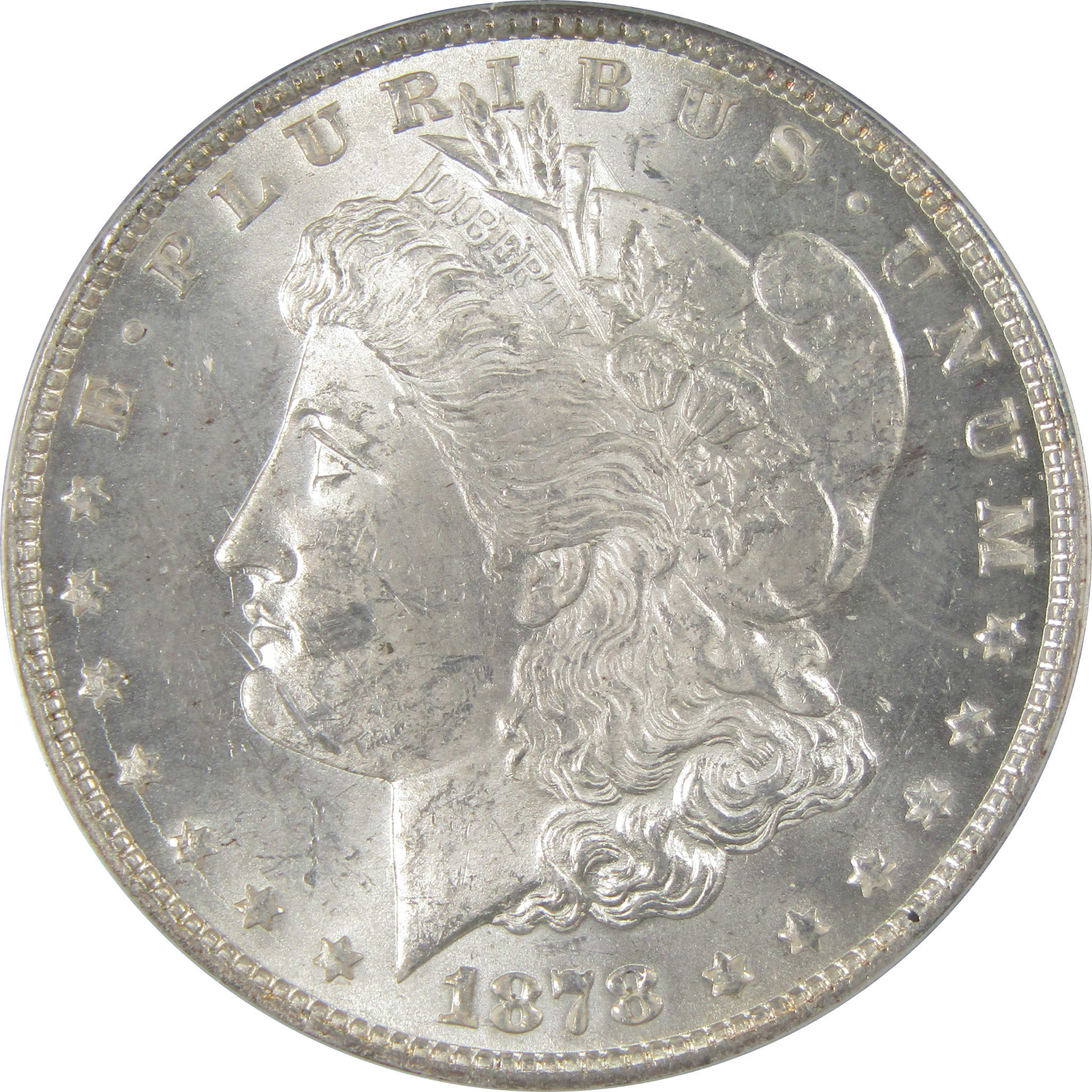 1878 7/8TF VAM-41C Morgan Dollar MS 62 ANACS Silver Unc SKU:CP126