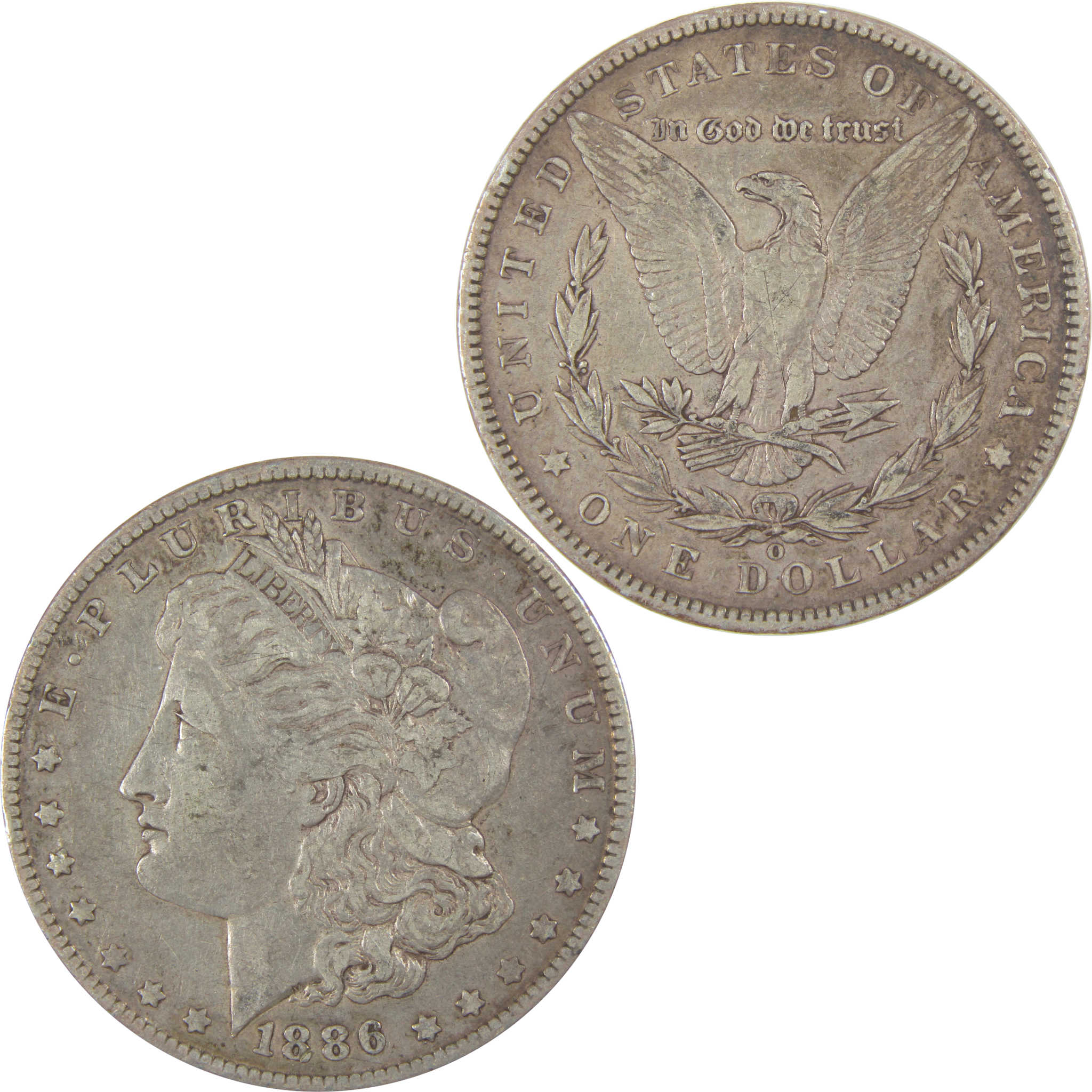 1886 O Morgan Dollar VF Very Fine Silver $1 Coin SKU:I23738 - Morgan coin - Morgan silver dollar - Morgan silver dollar for sale - Profile Coins &amp; Collectibles