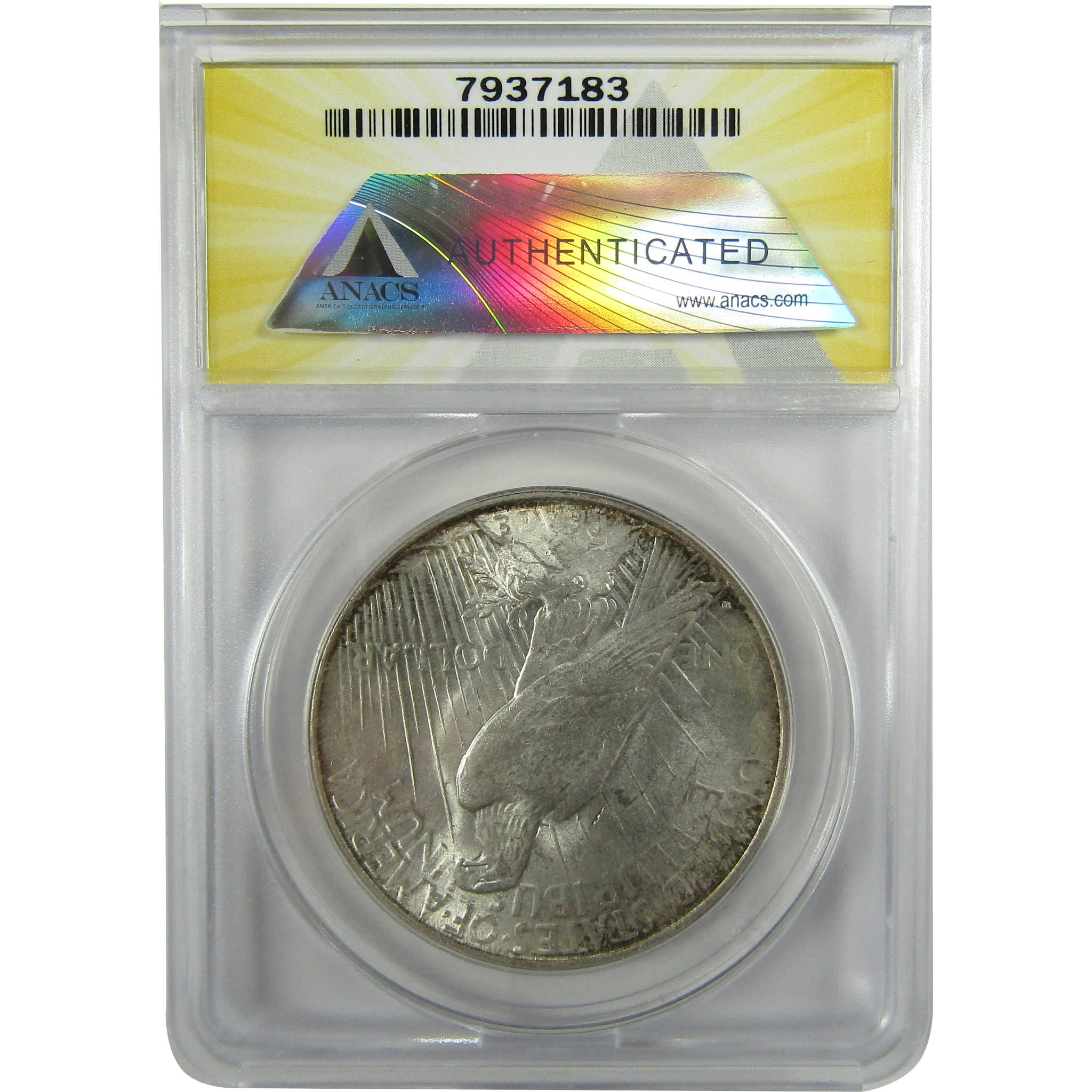 1922 D Peace Silver Dollar MS 63 ANACS Uncirculated $1 Coin SKU:I28008