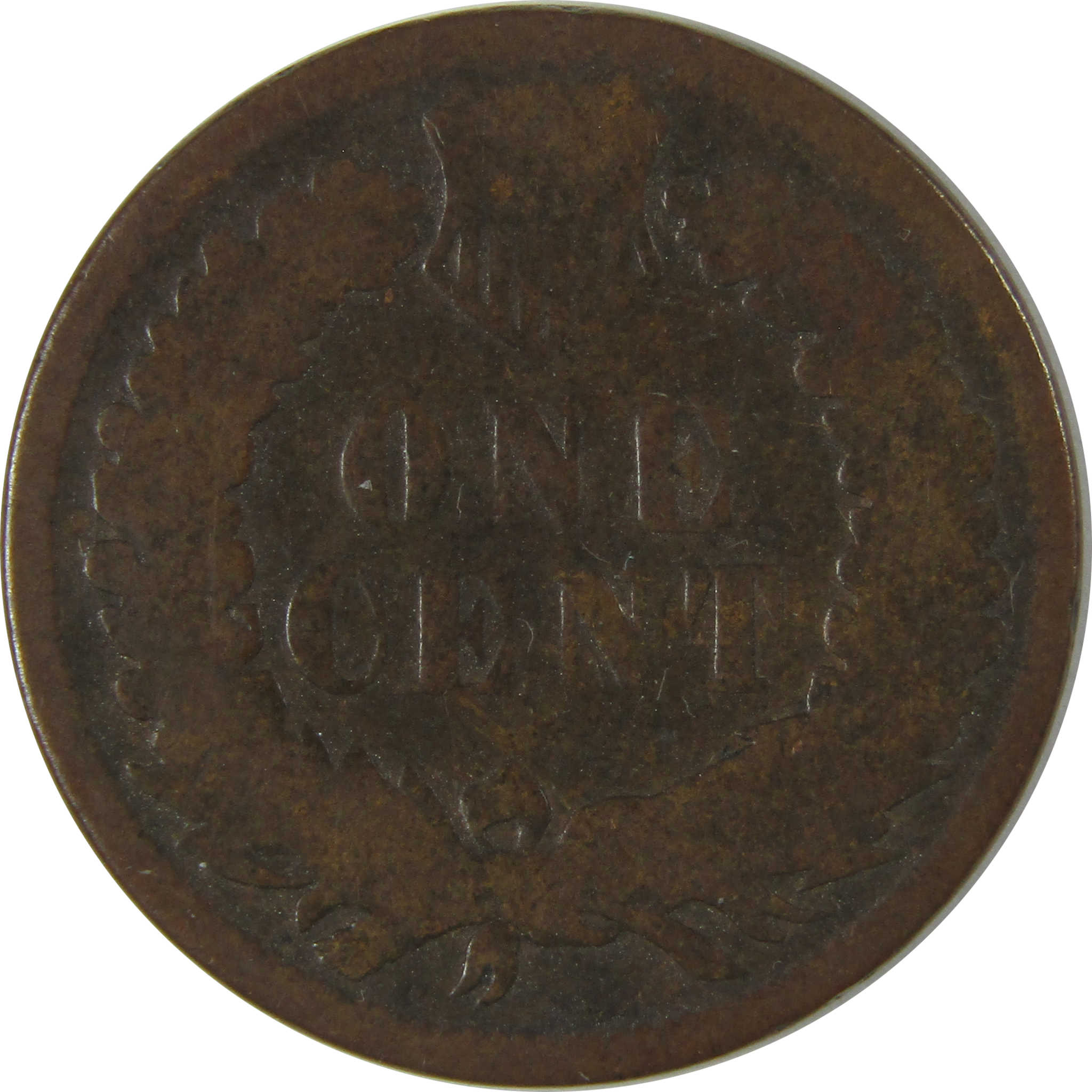 1875 Indian Head Cent AG About Good Penny 1c Coin SKU:I22742