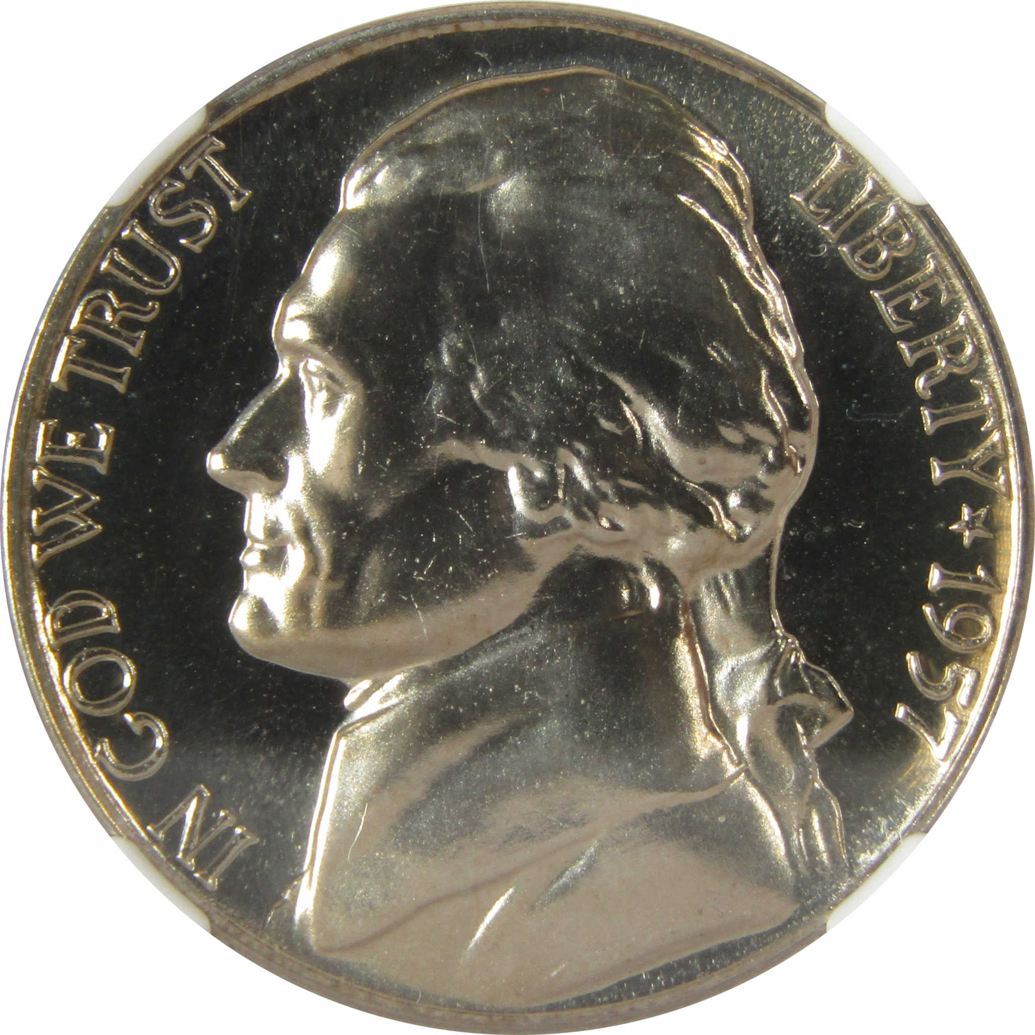 1957 Jefferson Nickel PF 67 NGC Proof 5c Coin Collectible SKU:I27108