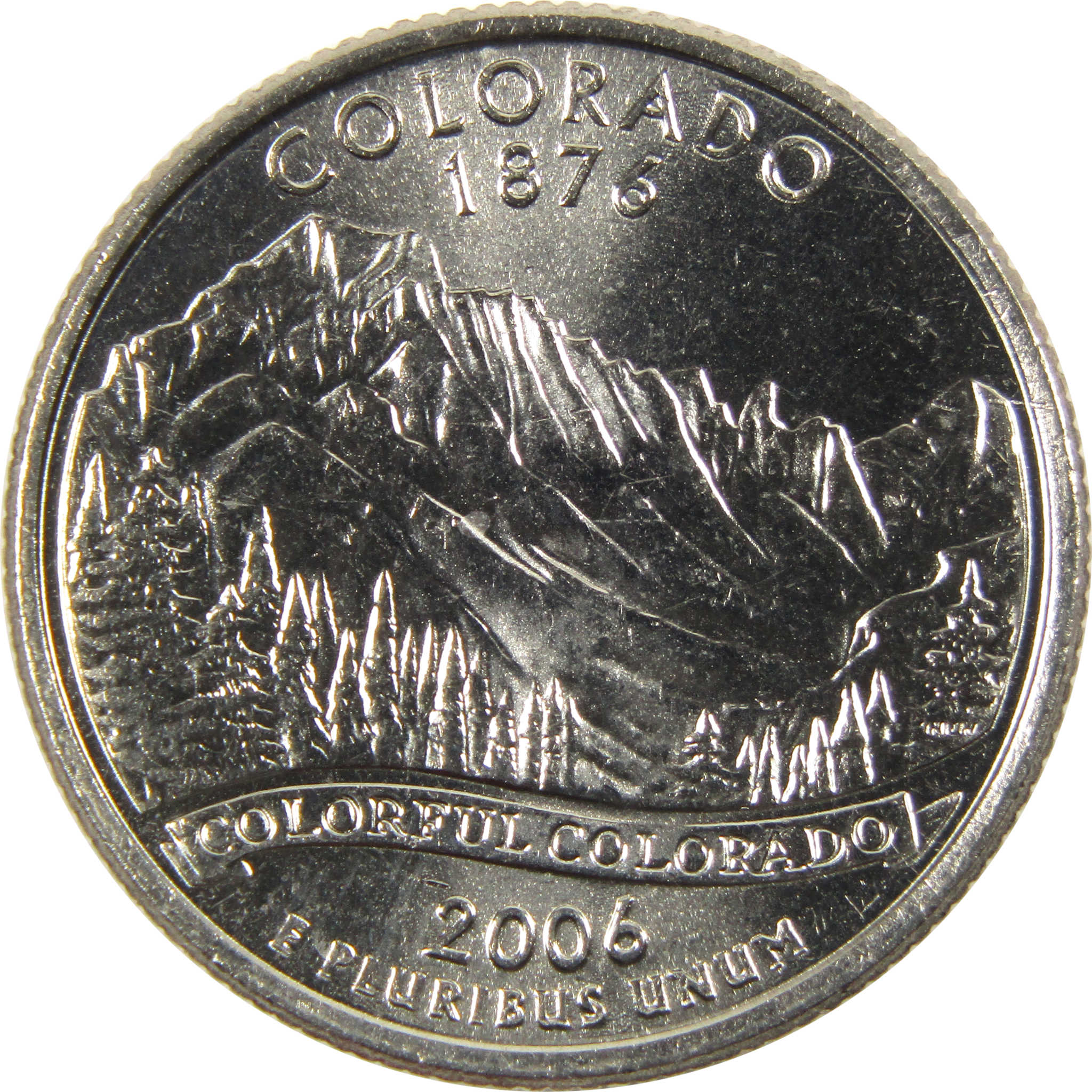 2006 D Colorado State Quarter BU Uncirculated Clad 25c Coin