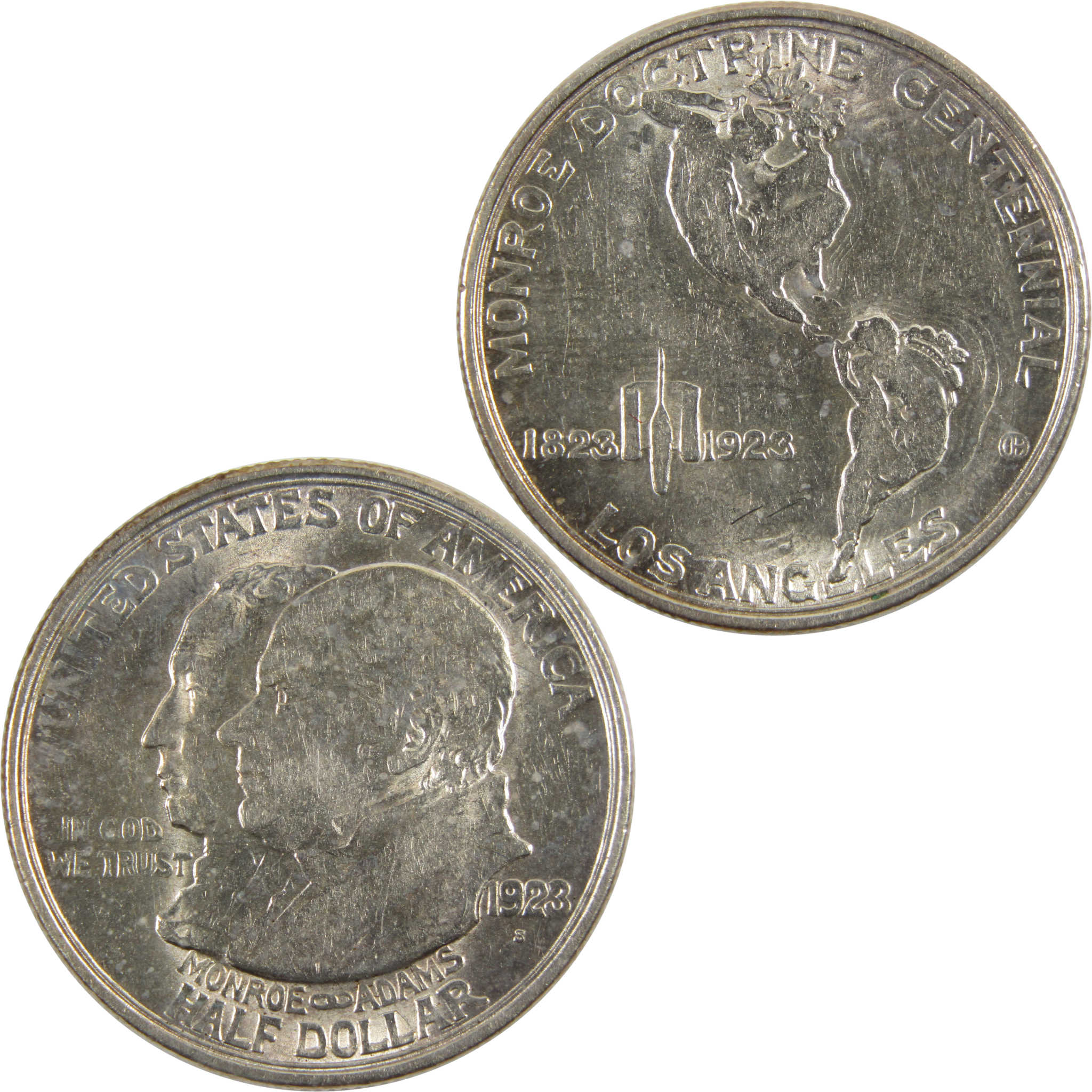 Monroe Doctrine Centennial Half Dollar 1923 S About Unc SKU:I8984