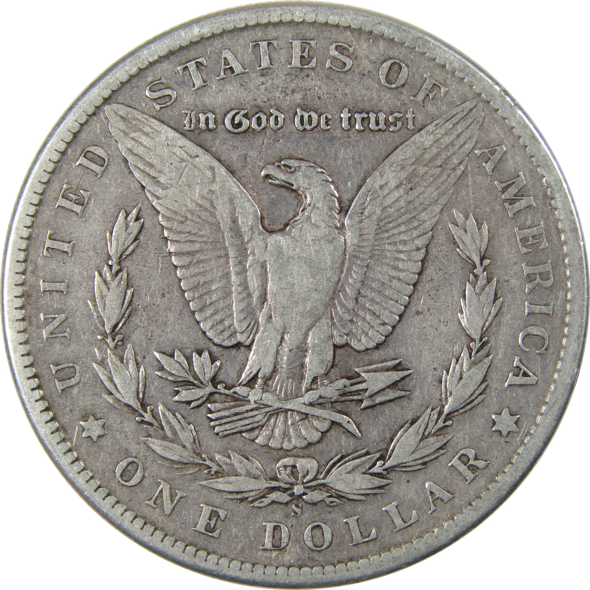 1898 S Morgan Dollar F Fine Silver $1 Coin Collectible SKU:I23450