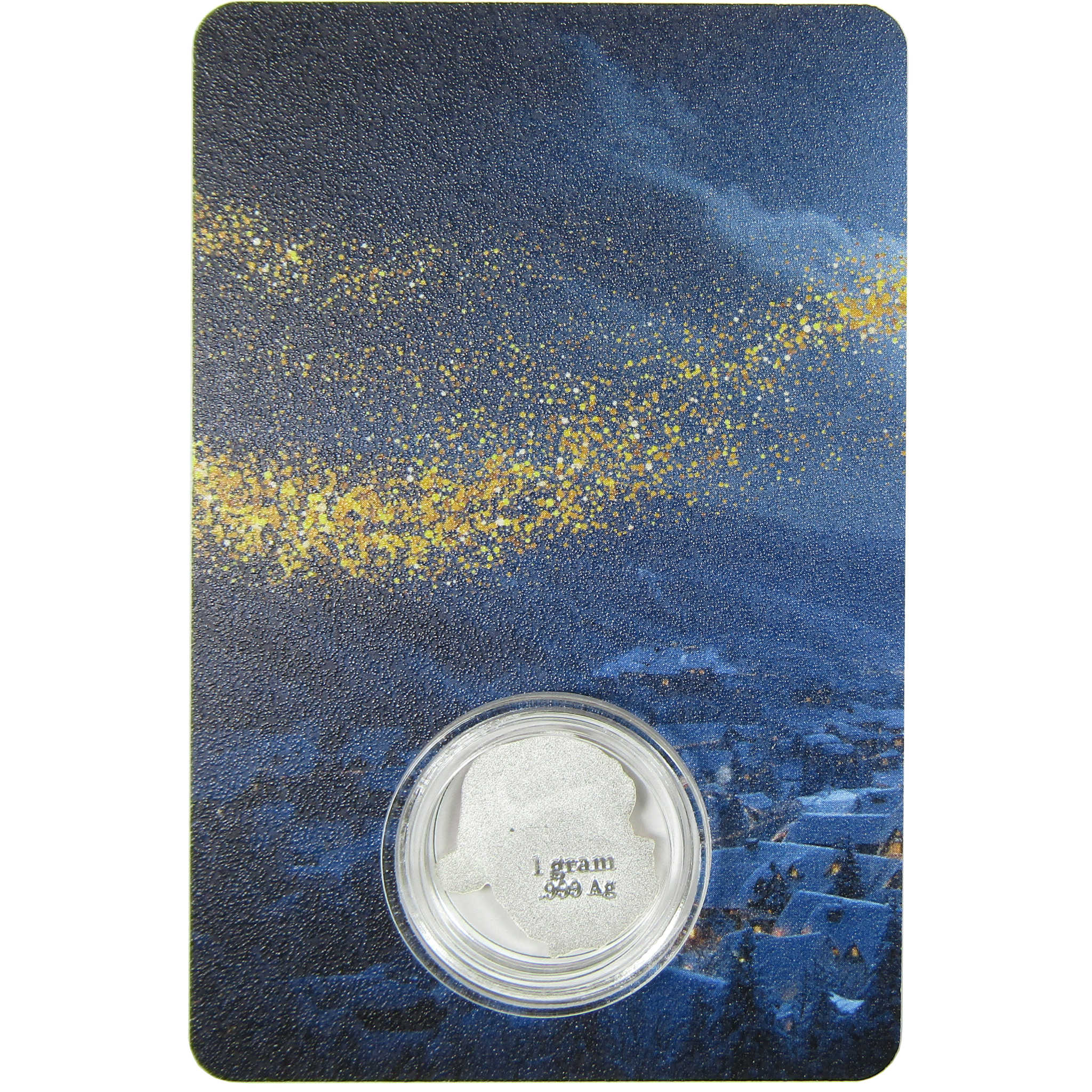 Merry Christmas Santa Claus 1/10 g .999 Silver Bar Collectible