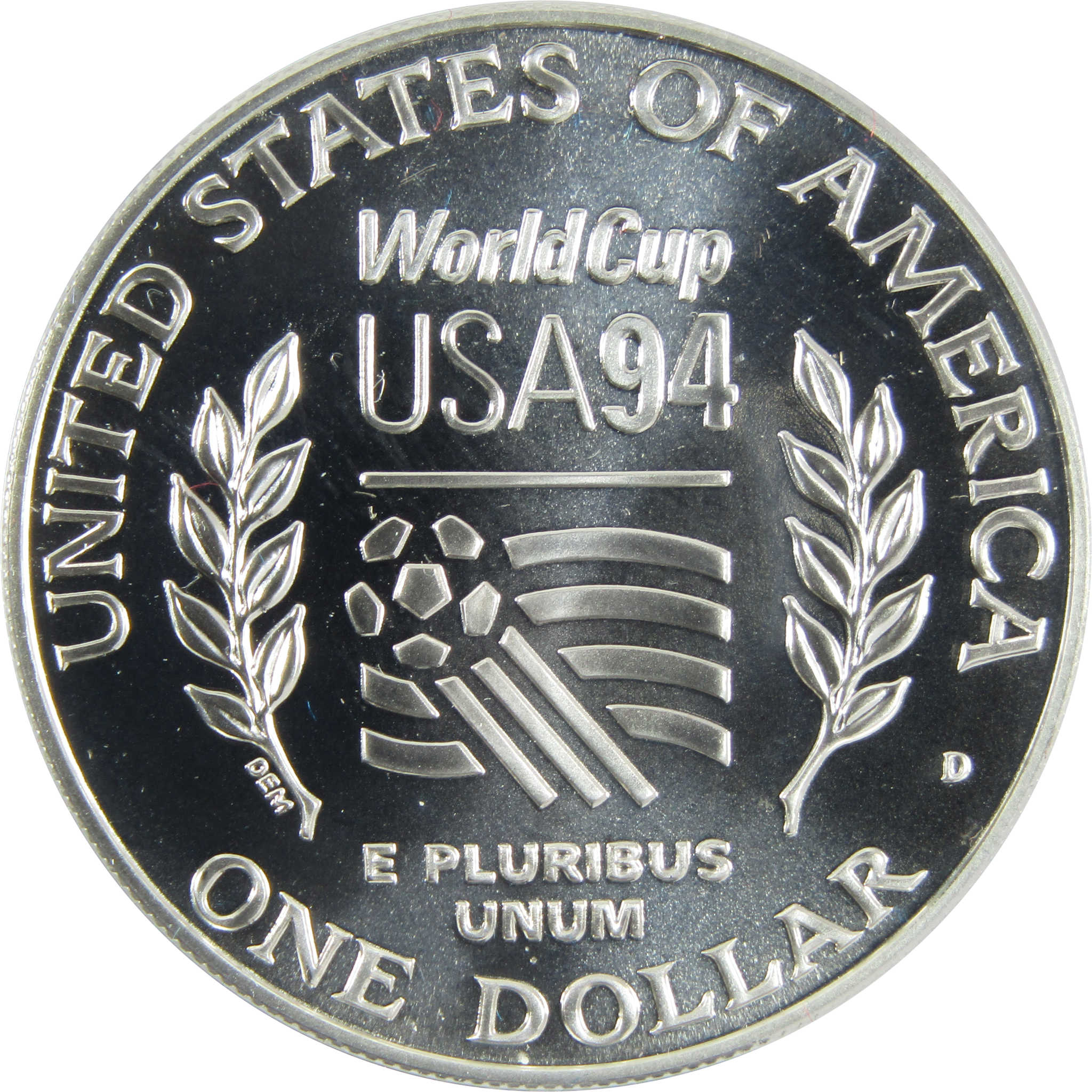 World Cup Tournament Commemorative 1994 D BU Silver $1 SKU:CPC6581