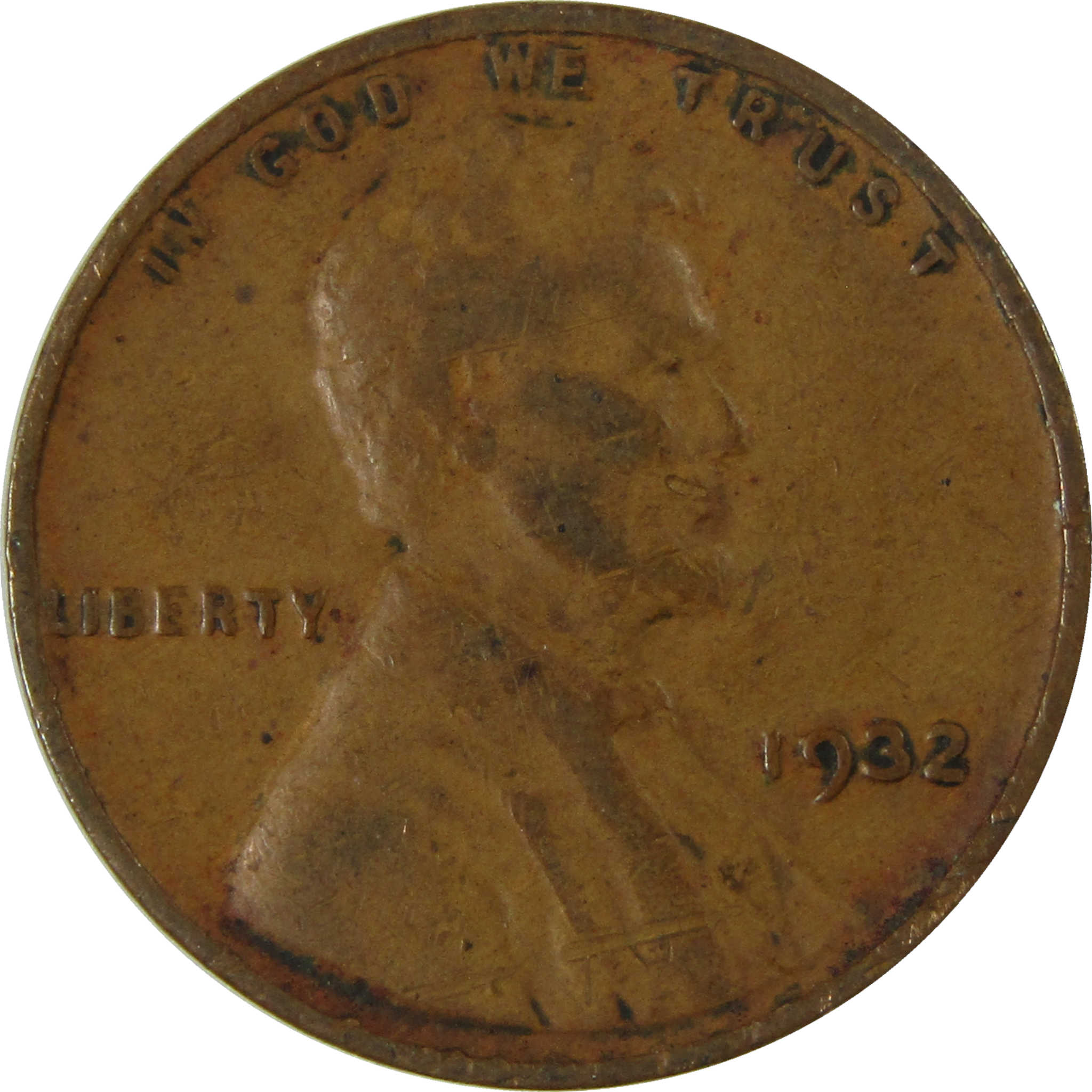 1932 Lincoln Wheat Cent F Fine Penny 1c Coin Collectible SKU:I26768