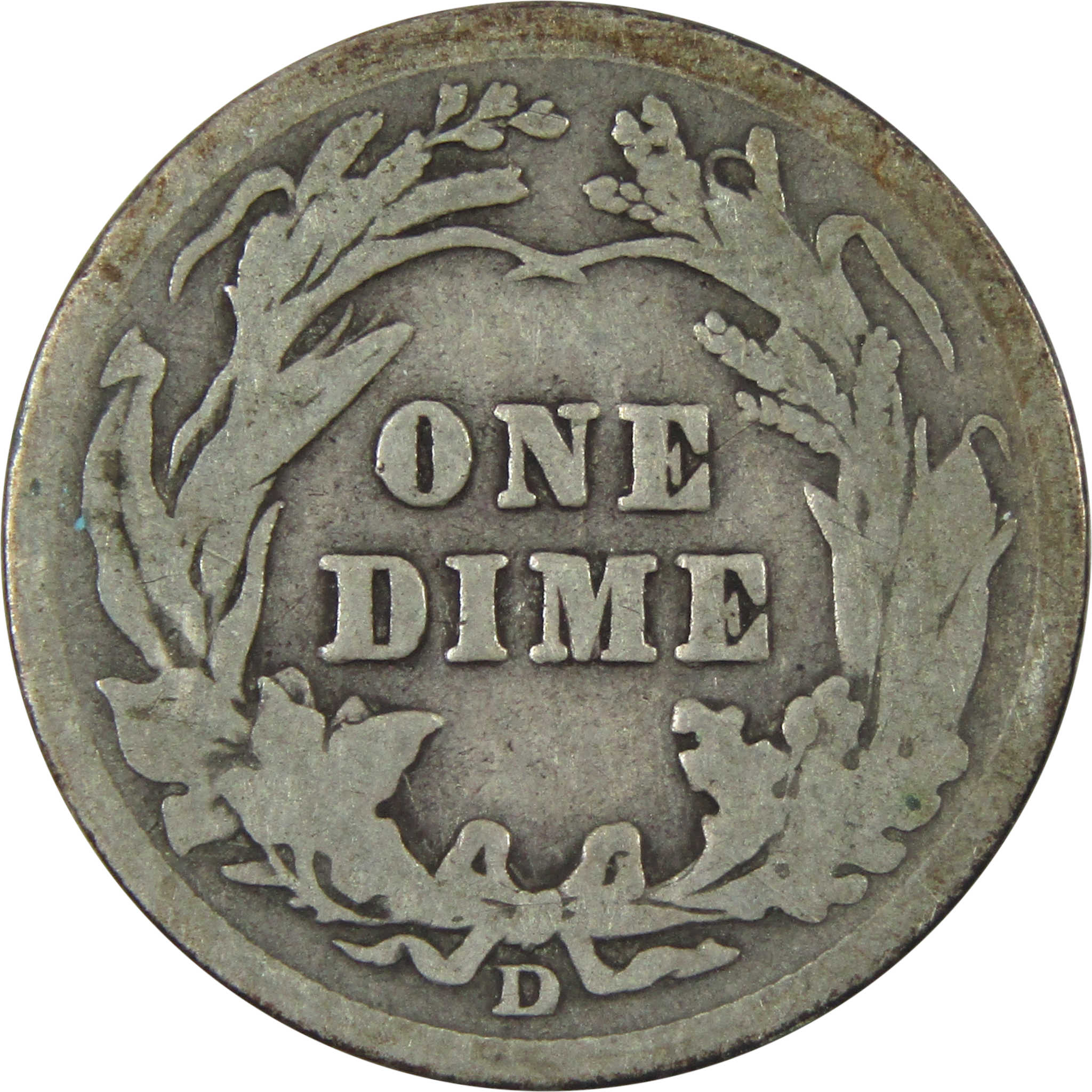 1910 D Barber Dime G Good Silver 10c Coin SKU:I14817