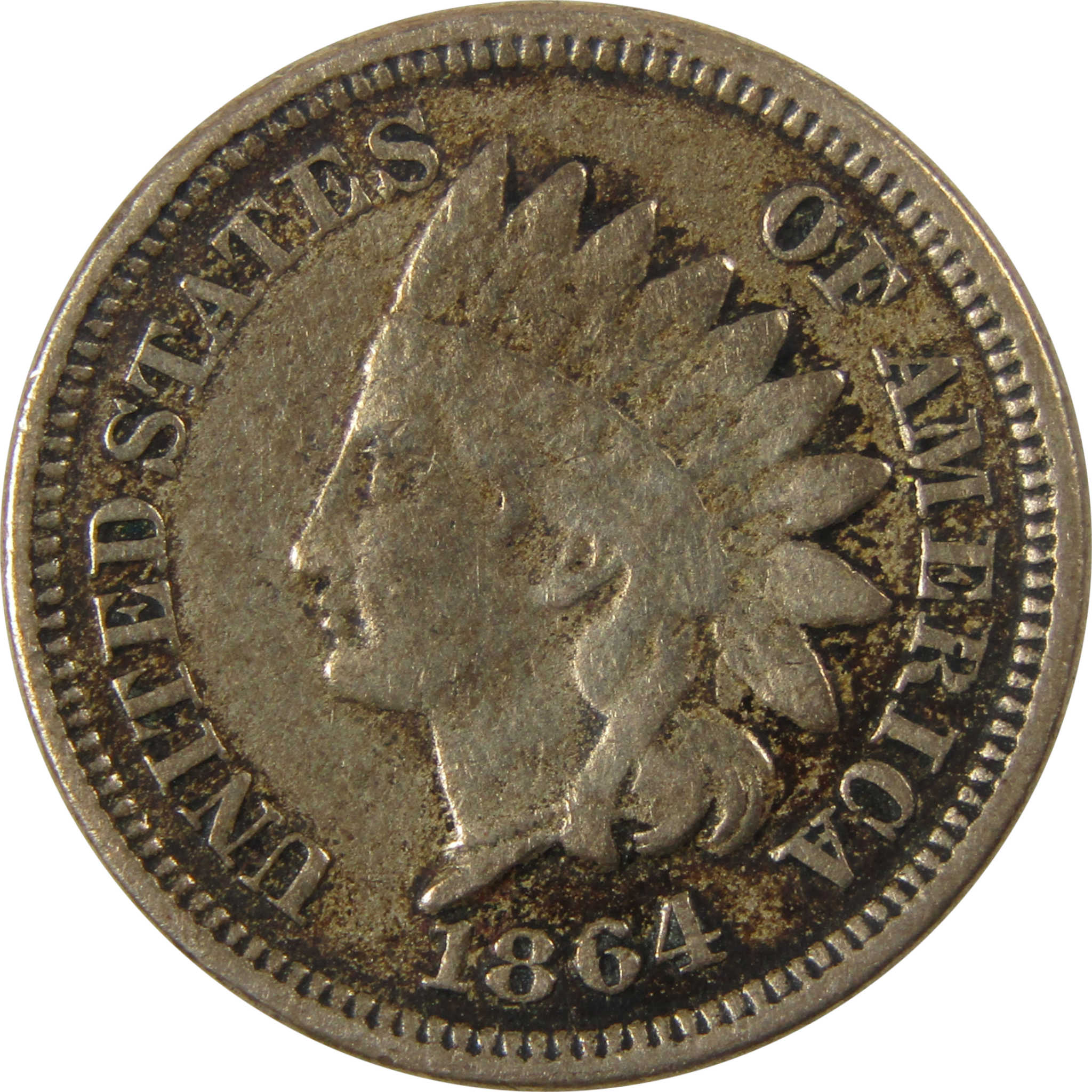 1864 Indian Head Copper-Nickel Cent VG Very Good Details SKU:CP1183