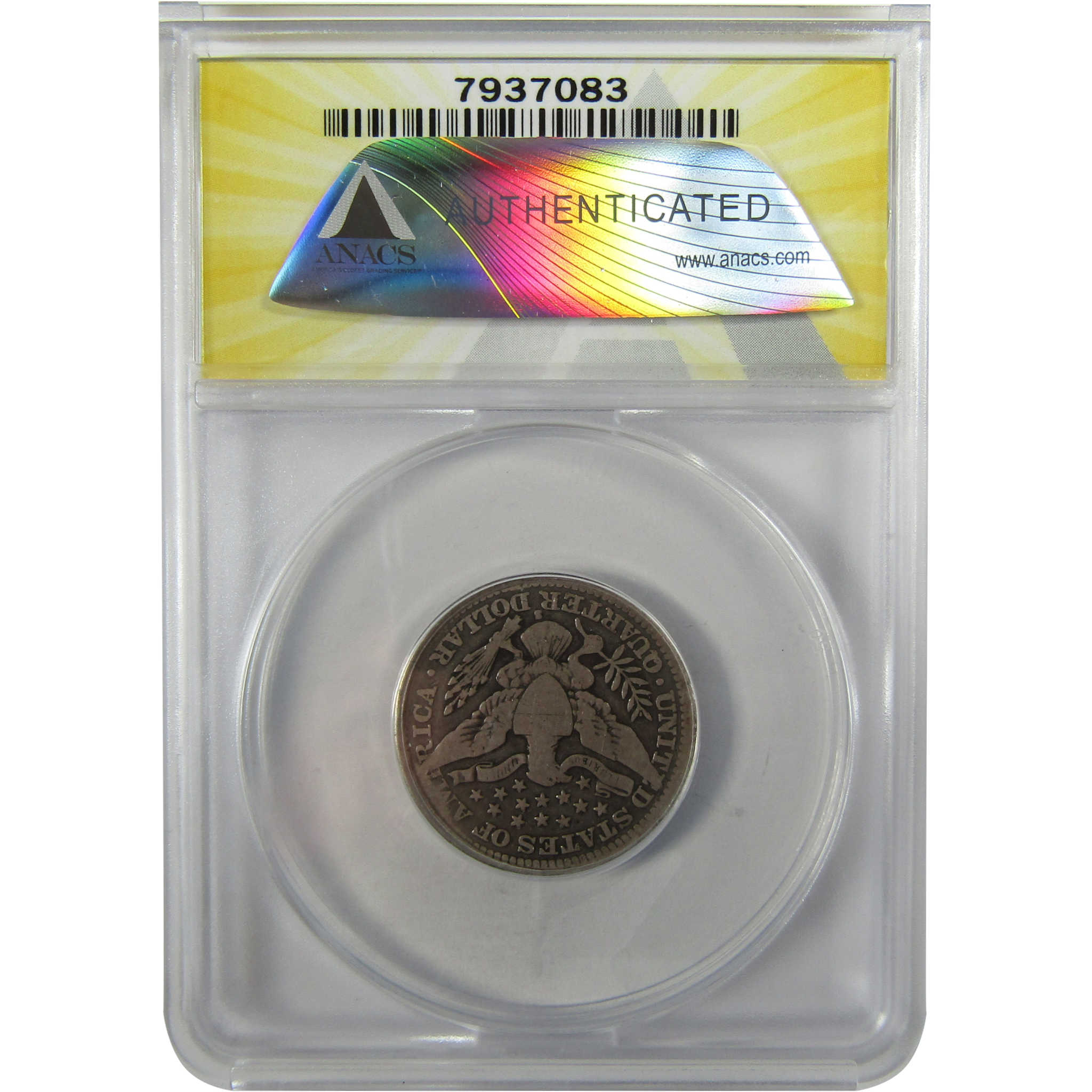 1914 S Barber Silver Quarter G 6 ANACS 25c Coin Collectible SKU:I28022