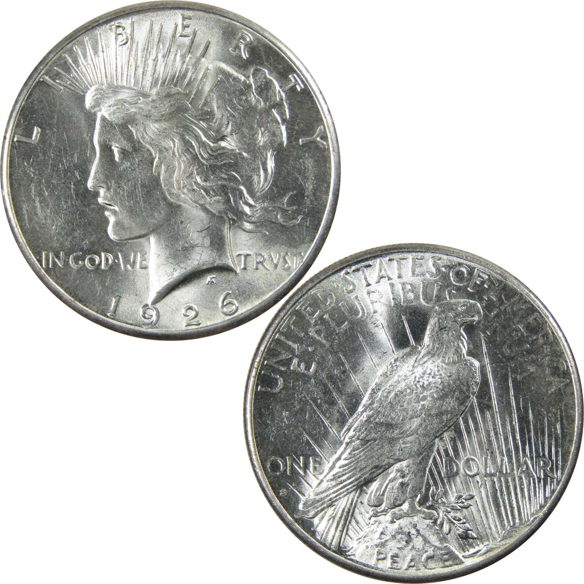 1926 S Peace Dollar Uncirculated Silver $1 Coin SKU:I13881