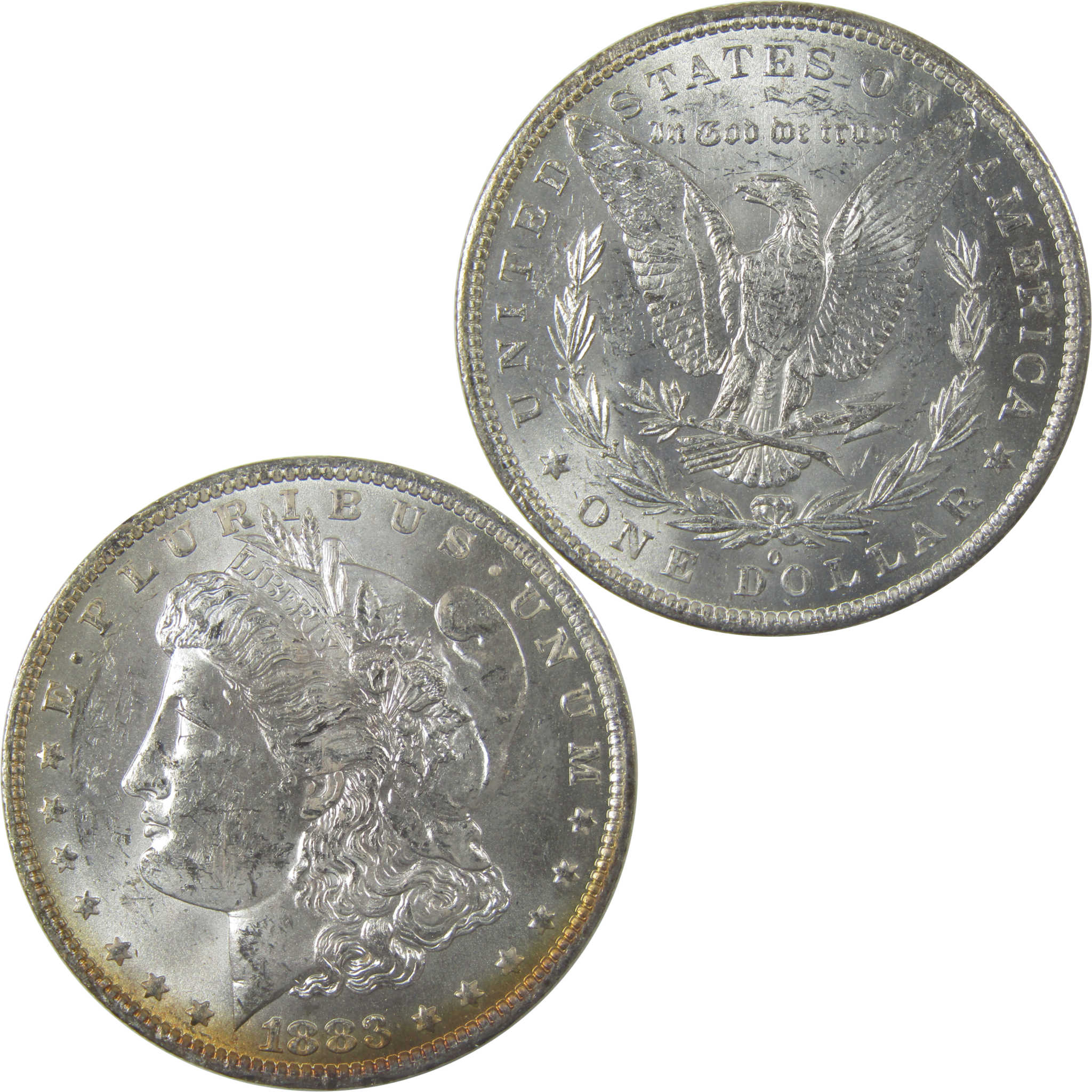 1883 O Morgan Silver Dollar Uncirculated Mint State Toned SKU:I24827