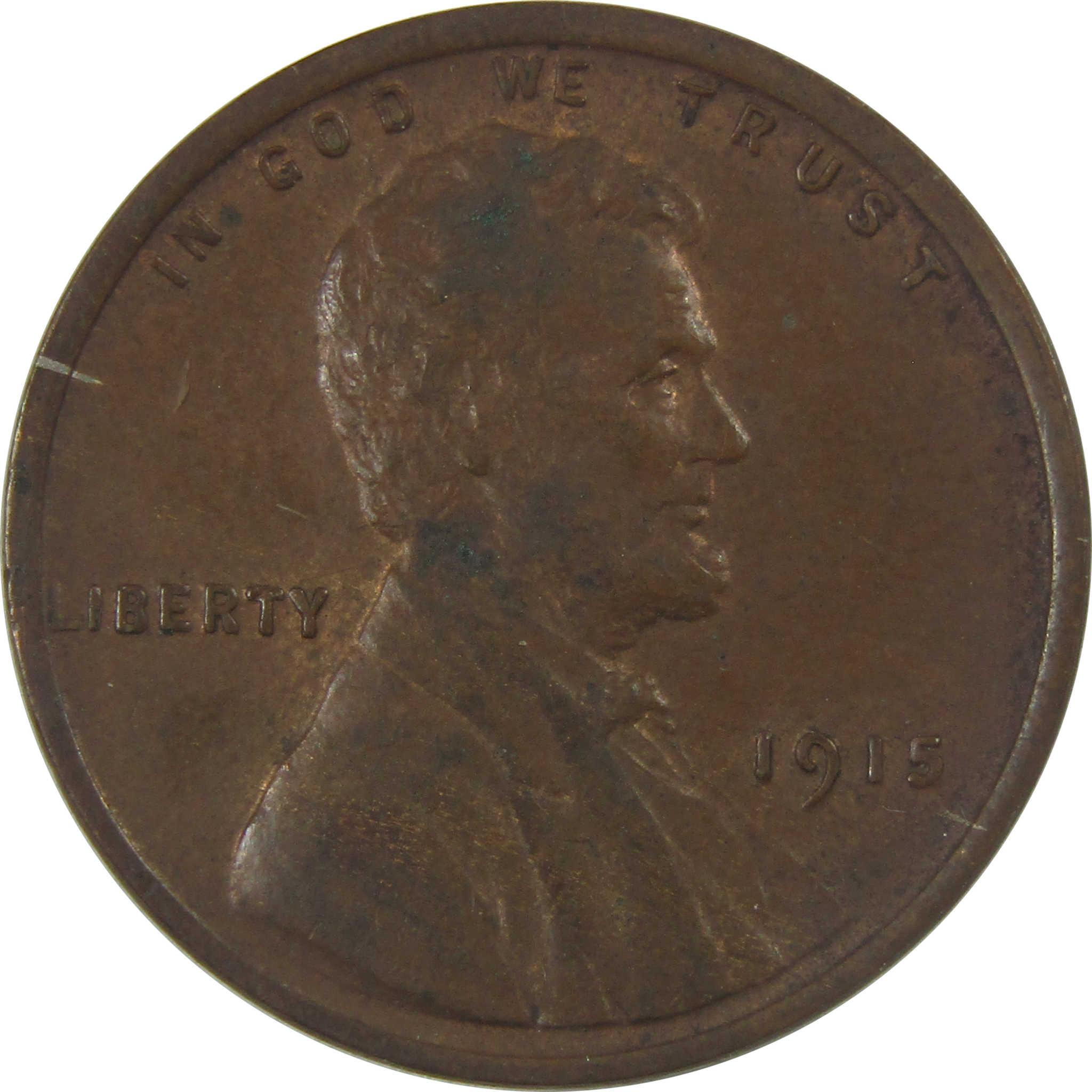 1915 Lincoln Wheat Cent AU About Uncirculated Penny 1c Coin SKU:I24573