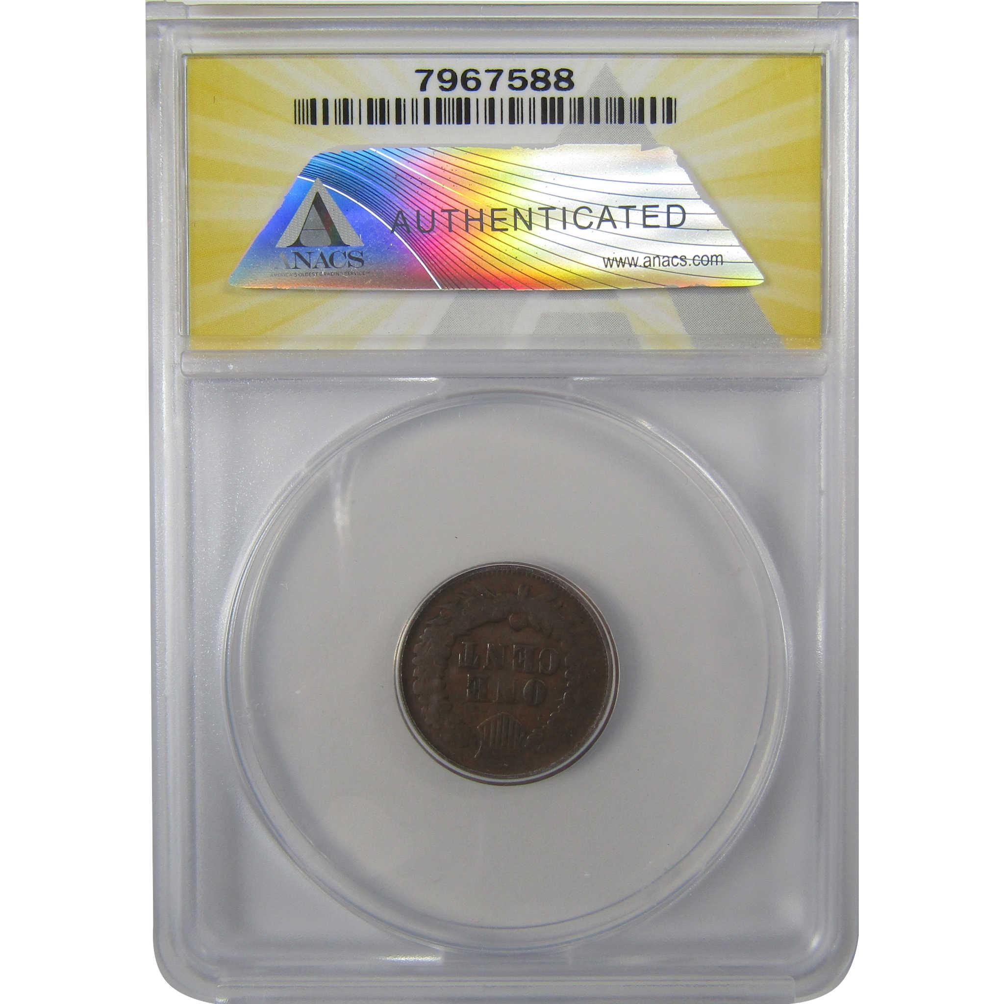 1869 Indian Head Cent G 6 ANACS Penny 1c Coin SKU:I24906