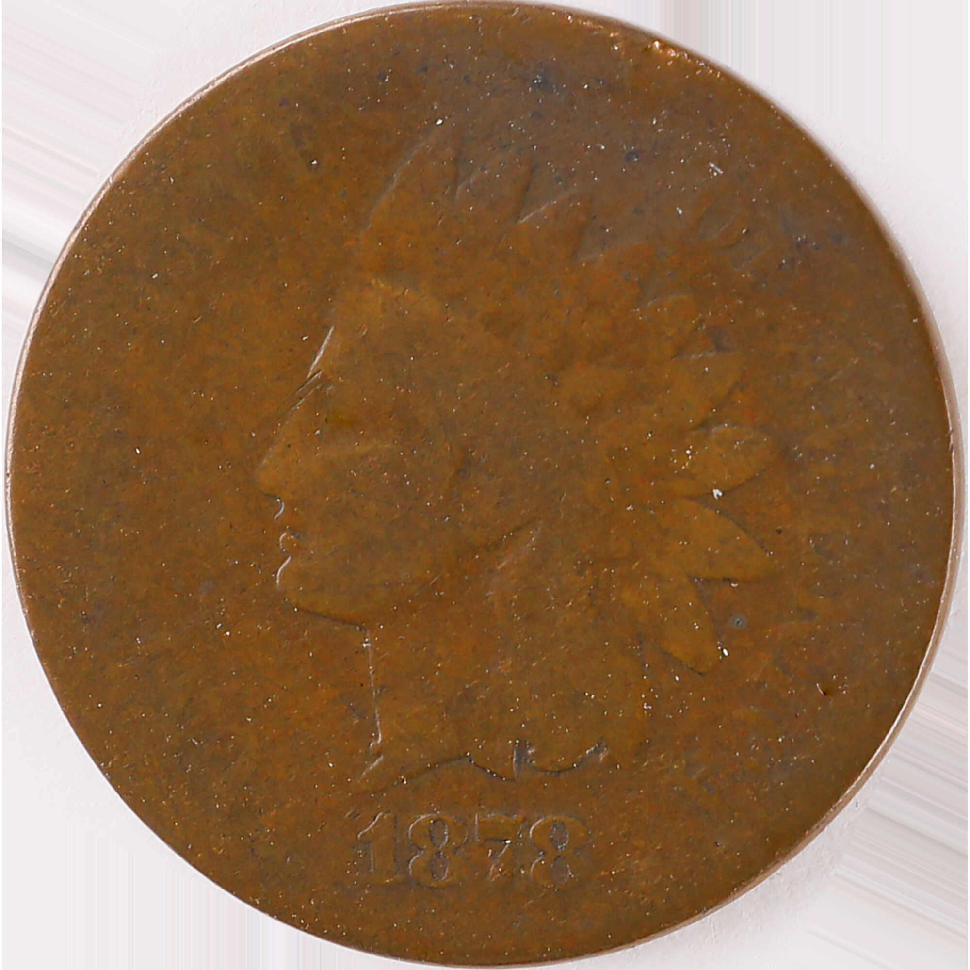 1878 Indian Head Cent AG About Good Penny 1c Coin SKU:I12069