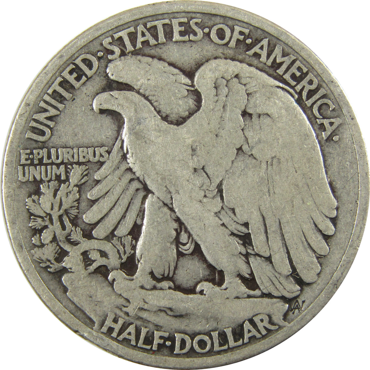 1917 Liberty Walking Silver 50c VG Very Good Details SKU:I29026