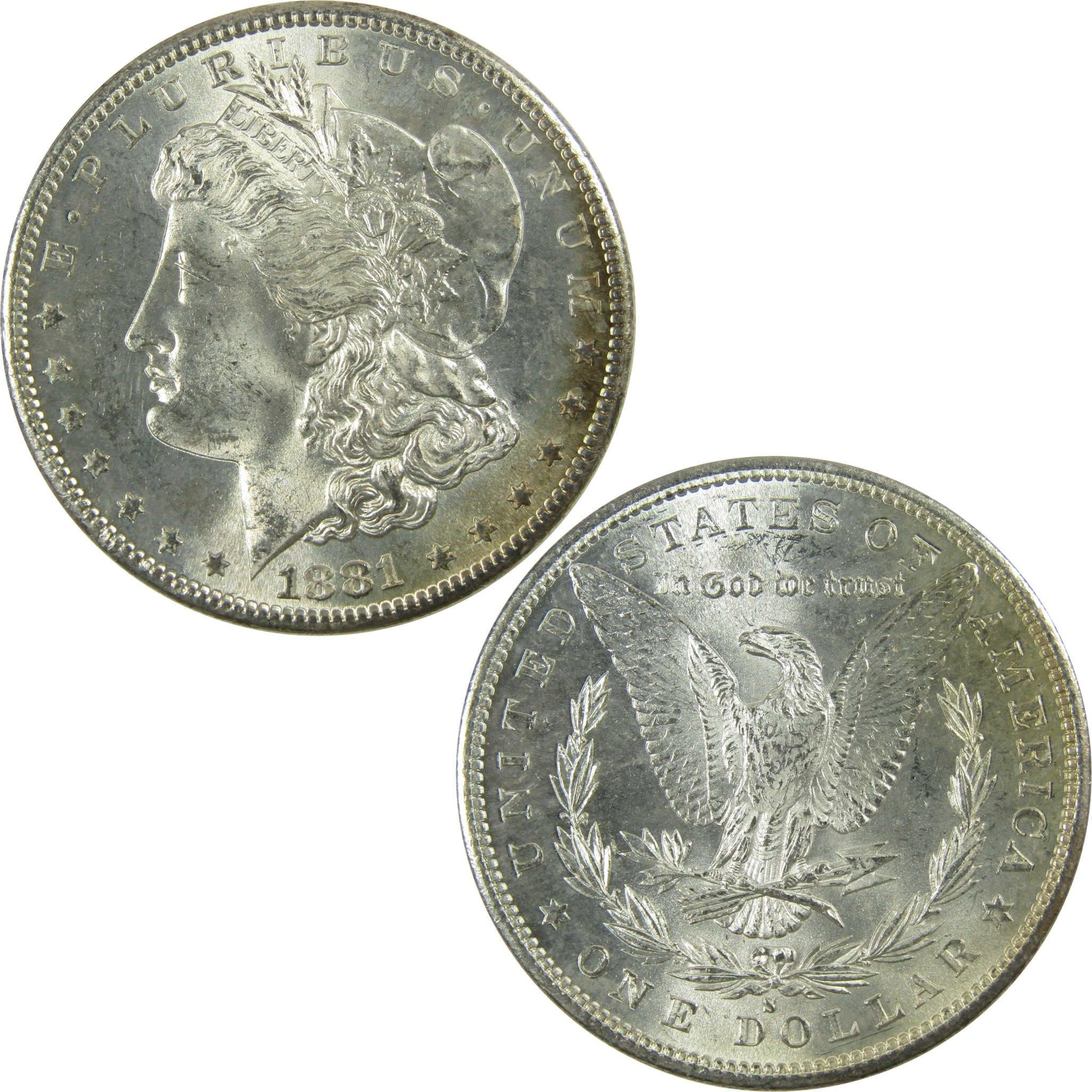 1881 S Morgan Silver Dollar Uncirculated Mint State $1 Coin SKU:CP372 - Morgan coin - Morgan silver dollar - Morgan silver dollar for sale - Profile Coins &amp; Collectibles