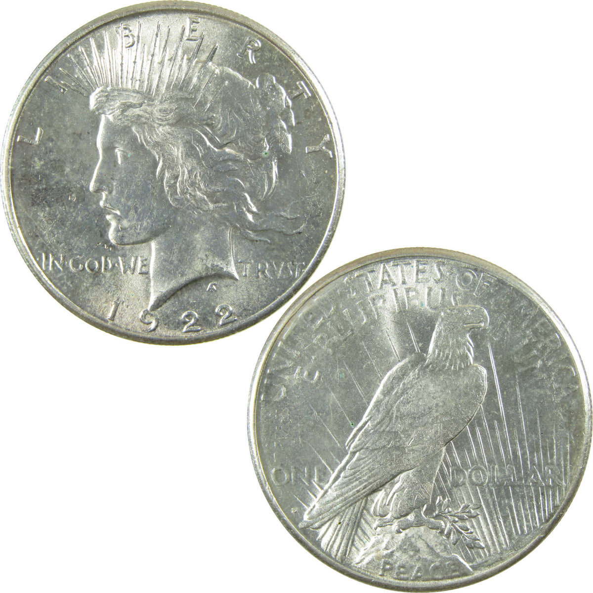 1922 S Peace Silver Dollar Uncirculated Mint State $1 Coin SKU:CP1781