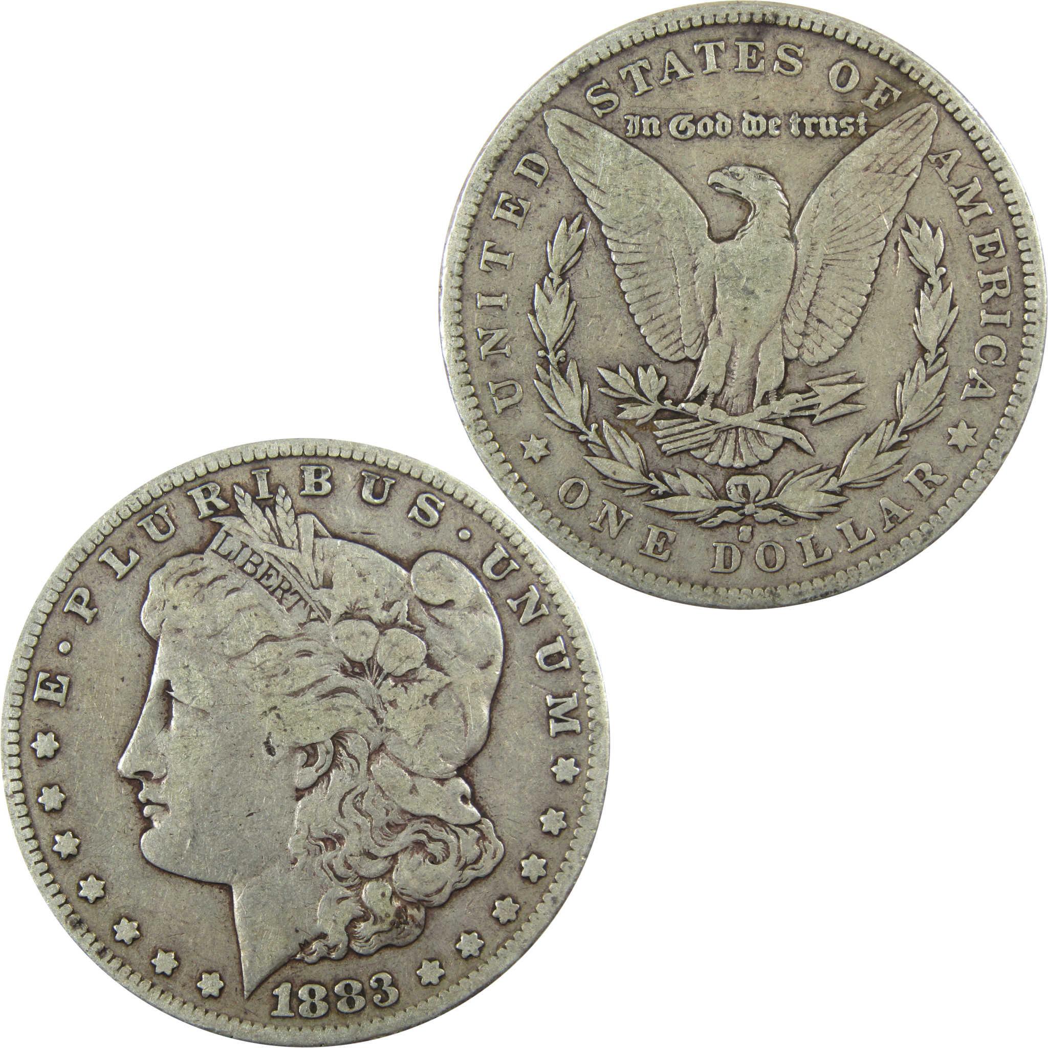 1883 S Morgan Silver Dollar F Fine $1 Coin Collectible SKU:CP1374 - Morgan coin - Morgan silver dollar - Morgan silver dollar for sale - Profile Coins &amp; Collectibles