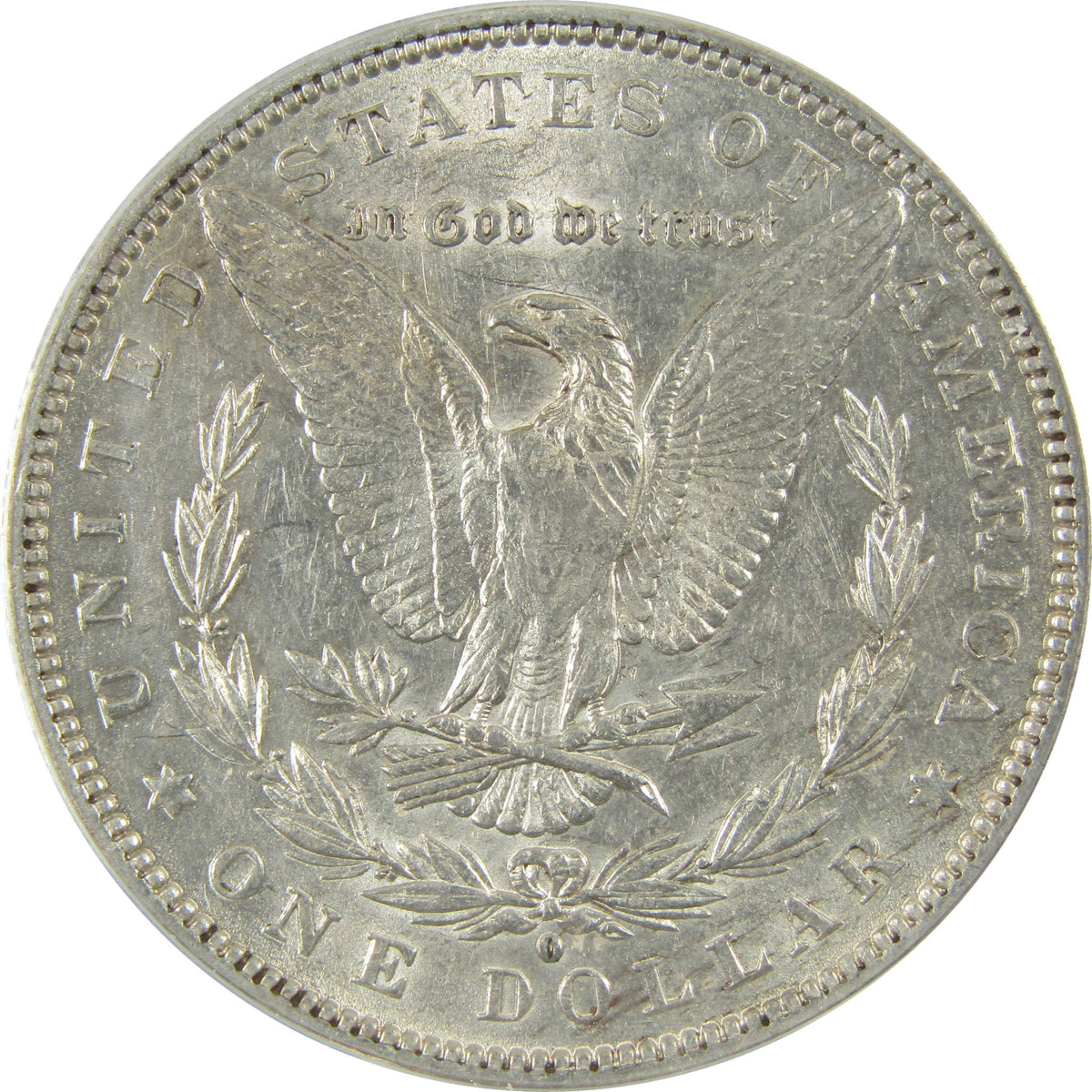 1880 O Morgan Silver Dollar AU 50 Details ANACS $1 Coin SKU:I28563