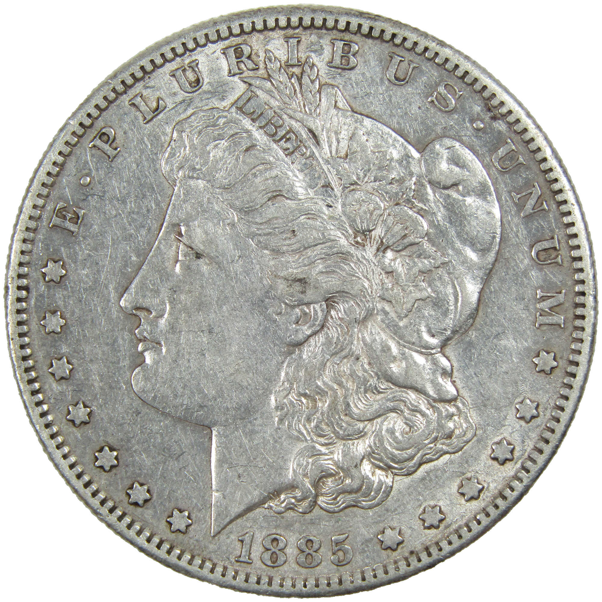 1885 S Morgan Dollar XF EF Extremely Fine Silver $1 Coin SKU:I12938 - Morgan coin - Morgan silver dollar - Morgan silver dollar for sale - Profile Coins &amp; Collectibles