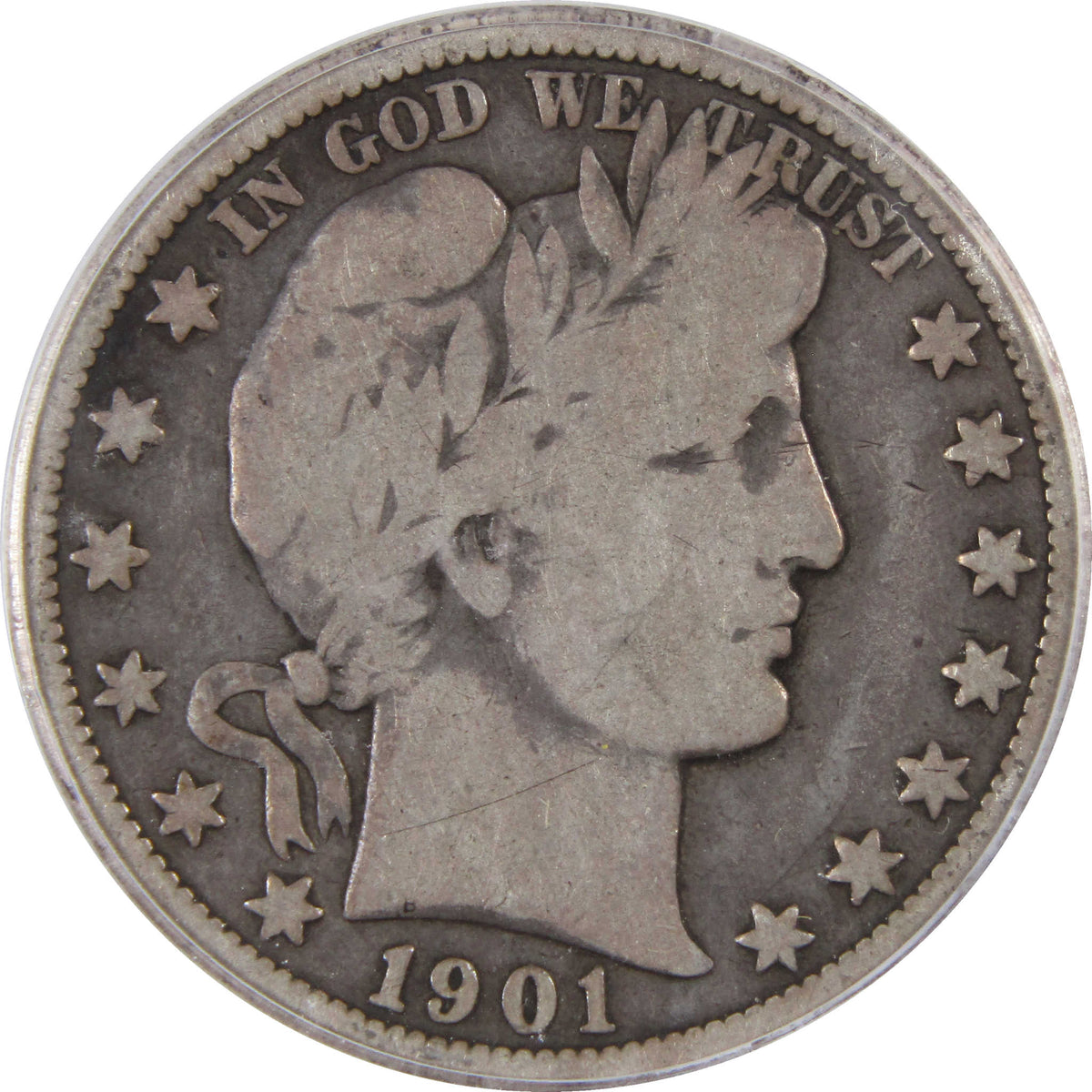 1901 O Barber Silver Half Dollar VG 8 ICG 50c Coin SKU:I29098