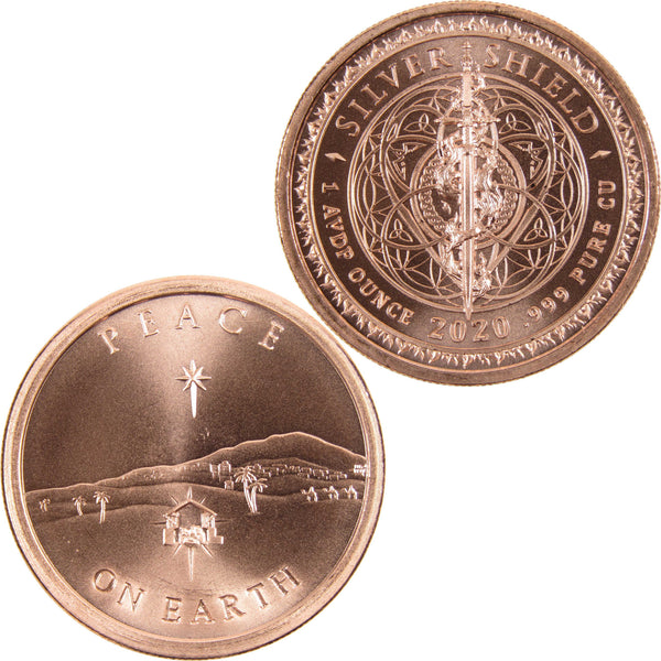 Peace Dollar 1 oz Copper Round (New) - Hero Bullion
