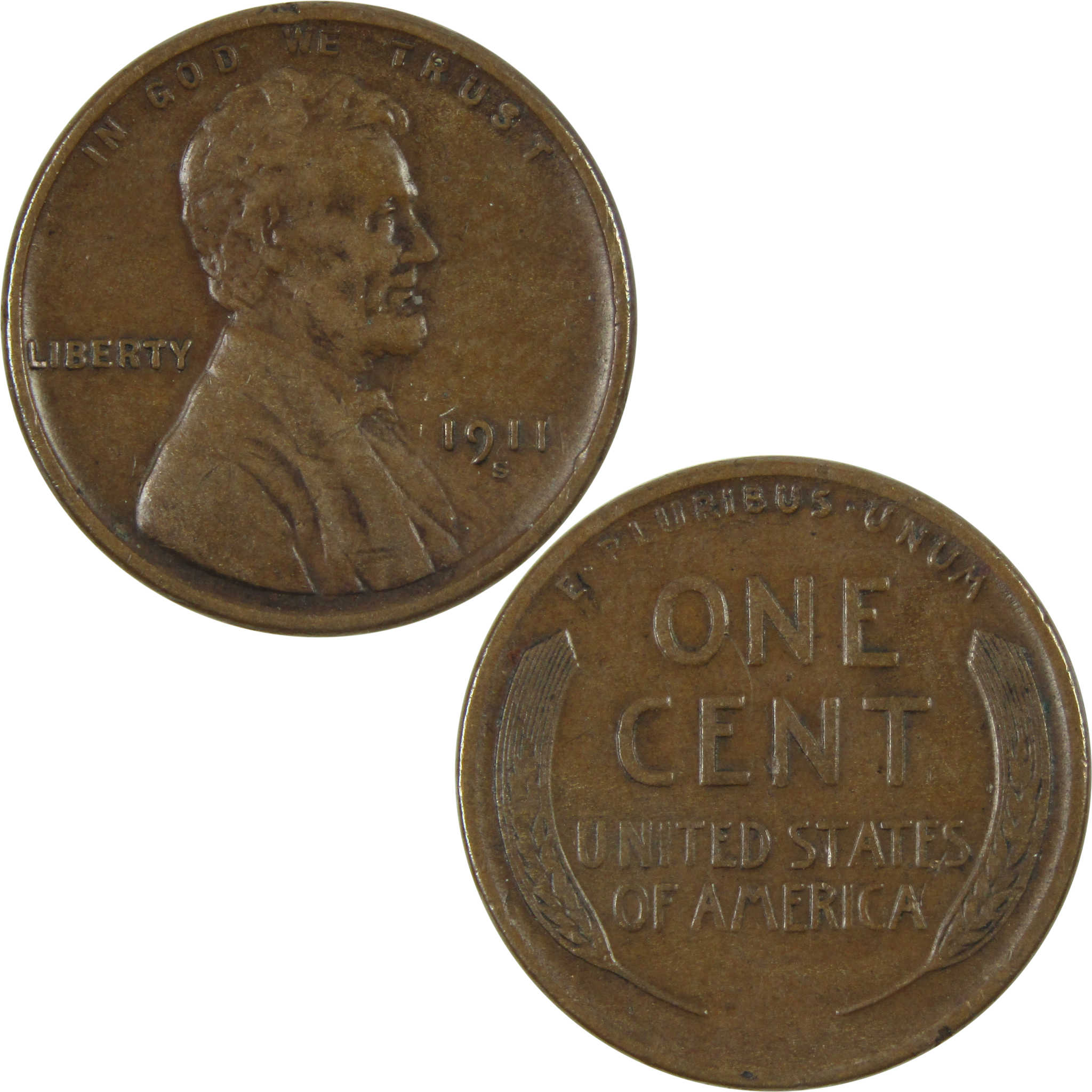 1911 S Lincoln Wheat Cent XF EF Extremely Fine Penny 1c SKU:I15185