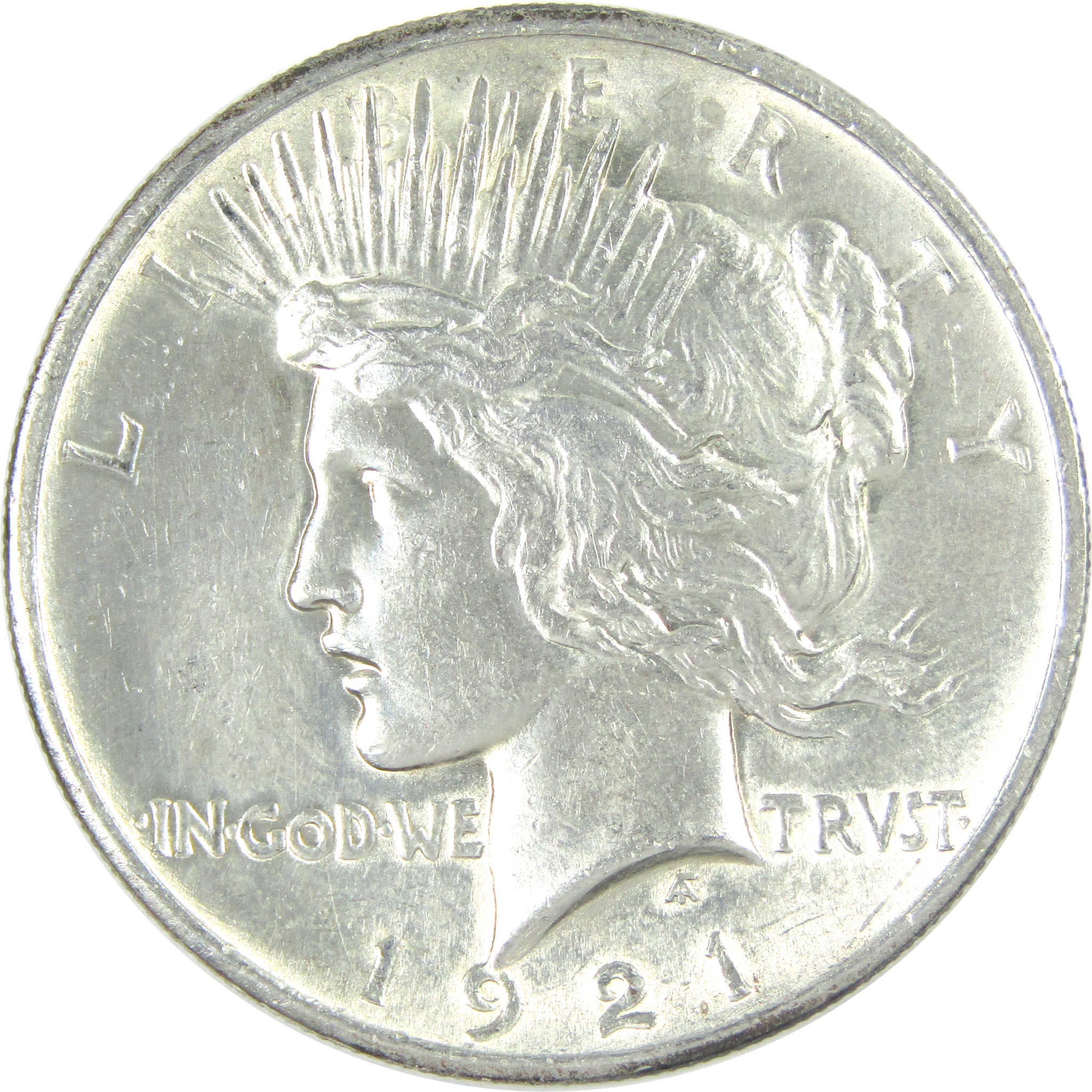 1921 High Relief Peace Dollar AU About Uncirculated Silver SKU:I16511