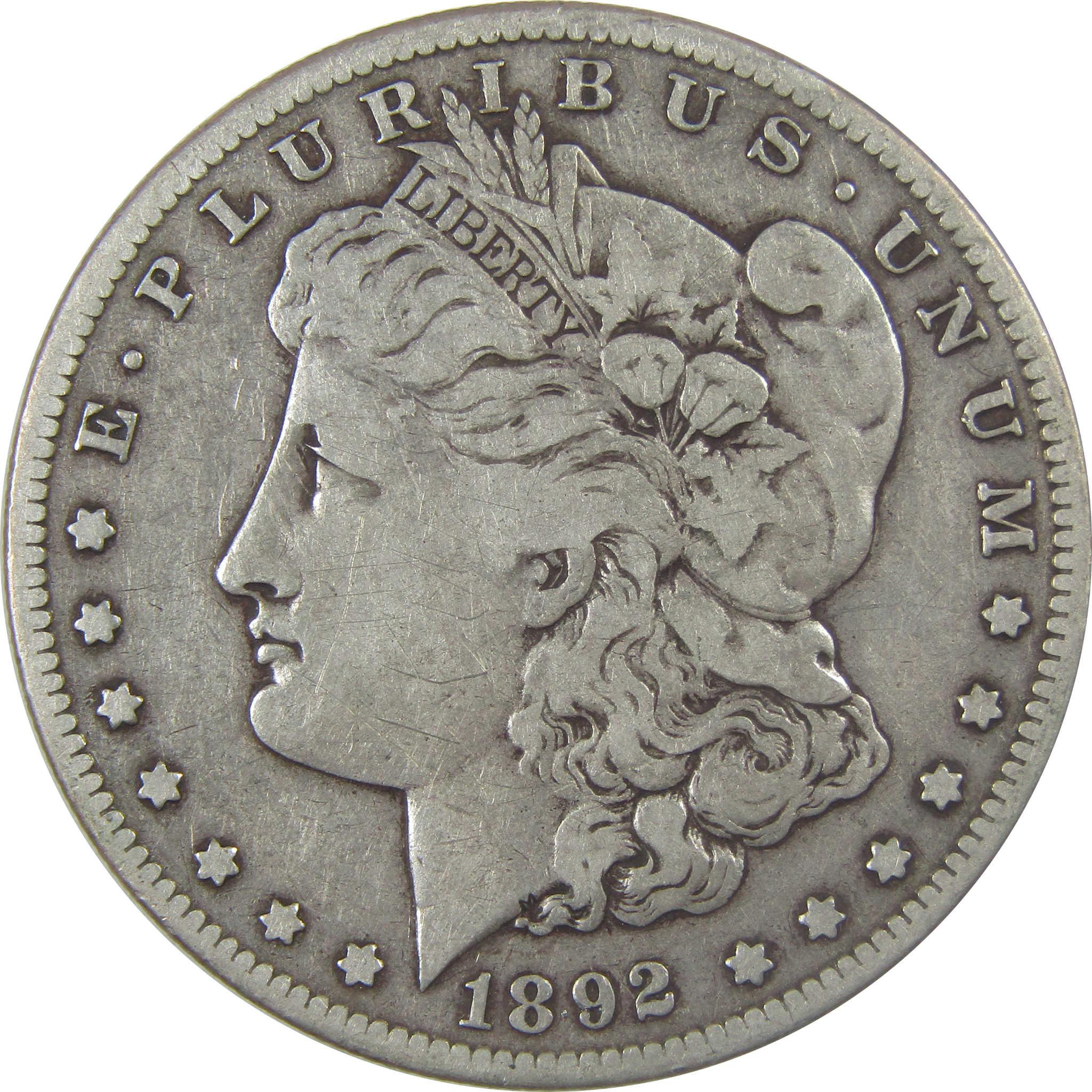 1892 S Morgan Silver Dollar F Fine $1 Coin Collectible SKU:I23966 - Morgan coin - Morgan silver dollar - Morgan silver dollar for sale - Profile Coins &amp; Collectibles