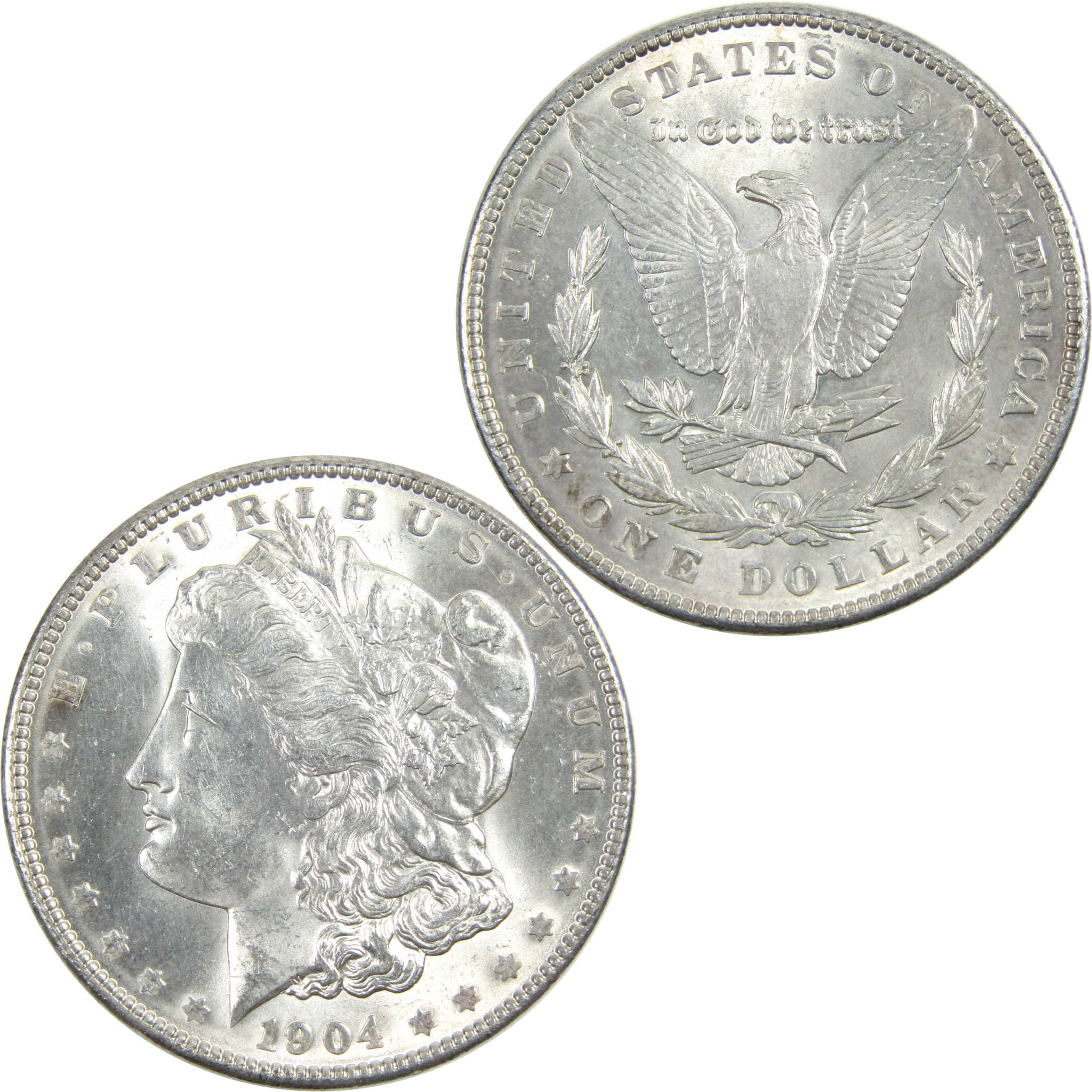 1904 Morgan Dollar Uncirculated Silver $1 Coin SKU:I14332 - Morgan coin - Morgan silver dollar - Morgan silver dollar for sale - Profile Coins &amp; Collectibles