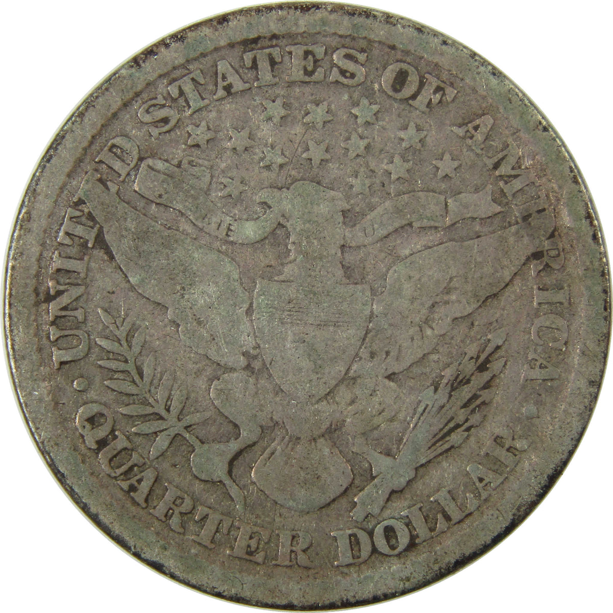 1892 Barber Silver Quarter G Good Details 25c Coin SKU:I28548