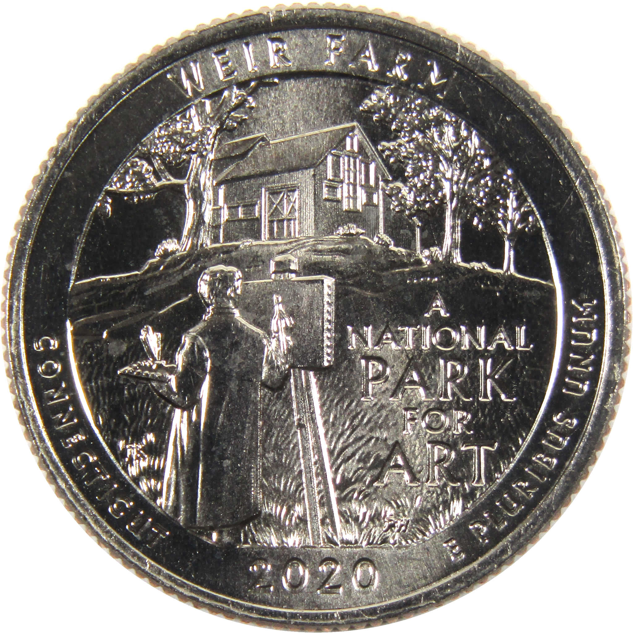 2020 S Weir Farm NHS National Park Quarter BU Uncirculated Clad Coin