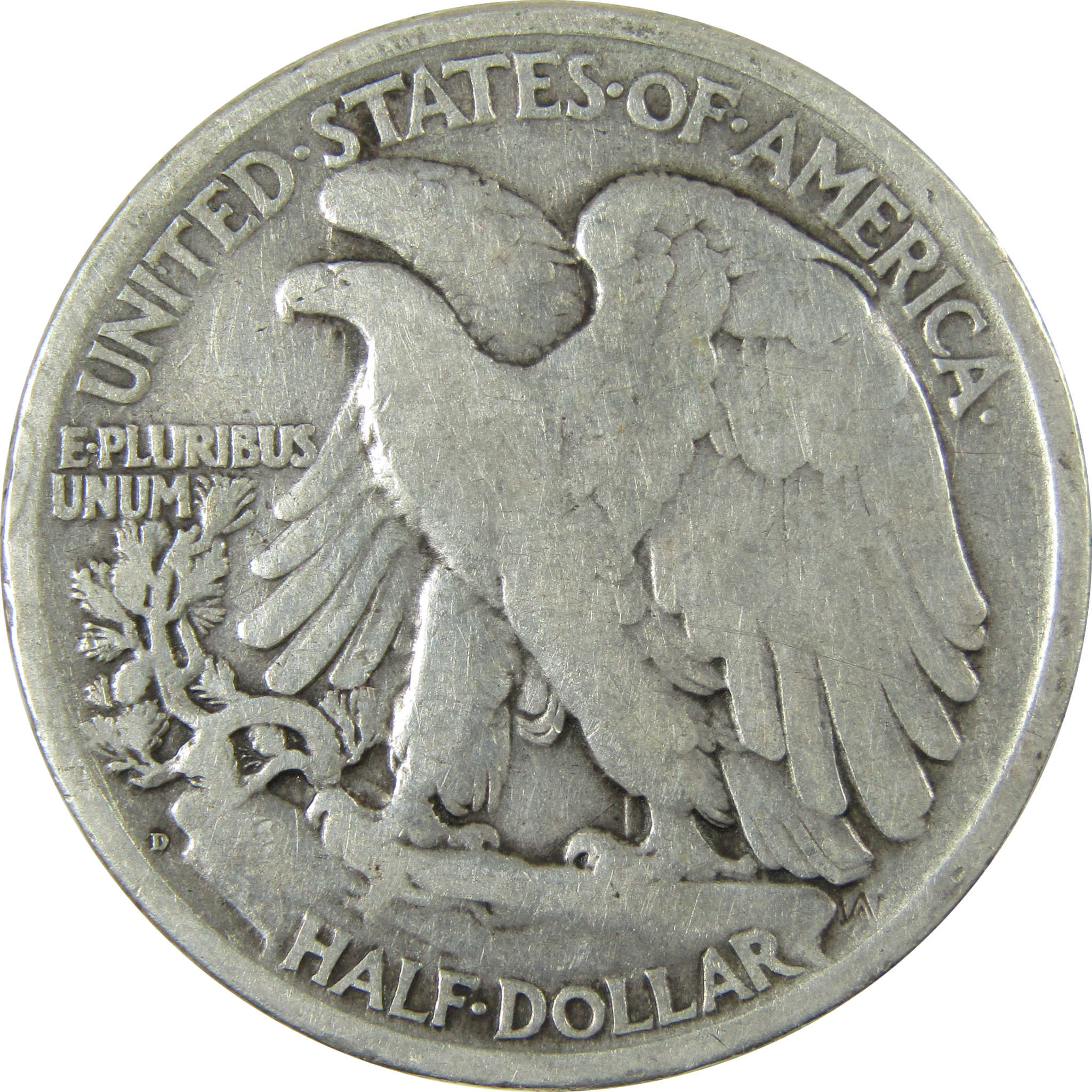 1918 D Liberty Walking Silver Half Dollar VG Very Good SKU:I26010