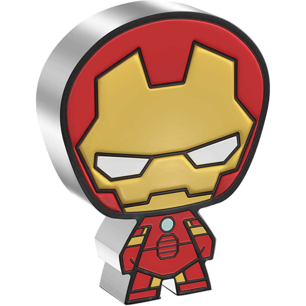 Marvel Iron Man Chibi 1 oz .999 Silver $2 Proof 2023 COA SKU:OPC155