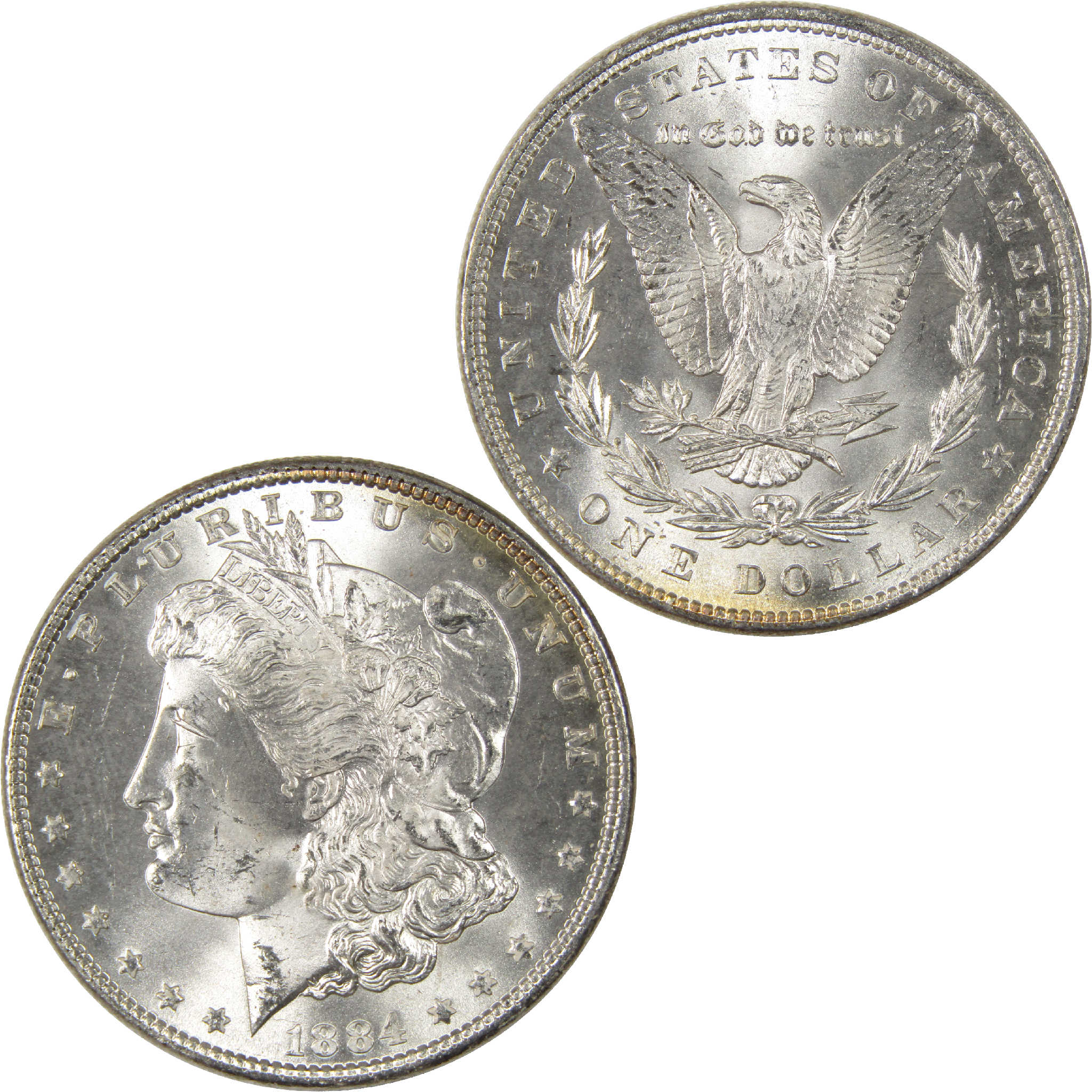 1884 Morgan Dollar BU Choice Uncirculated Silver $1 Coin - Morgan coin - Morgan silver dollar - Morgan silver dollar for sale - Profile Coins &amp; Collectibles