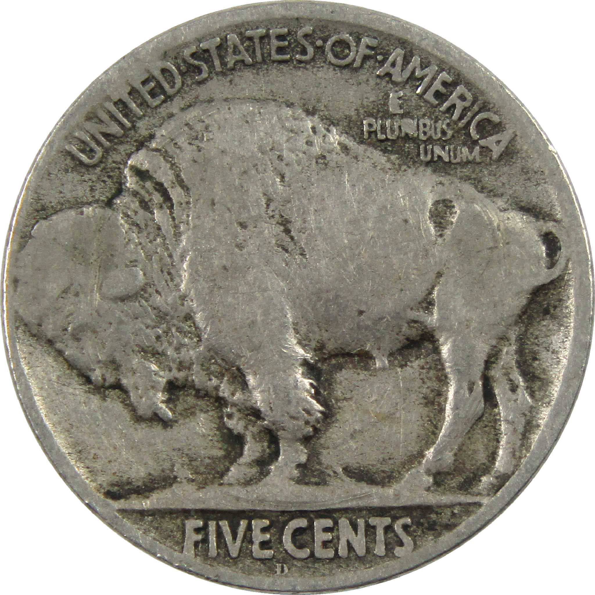 1920 D Indian Head Buffalo Nickel G Good 5c Coin SKU:I11816