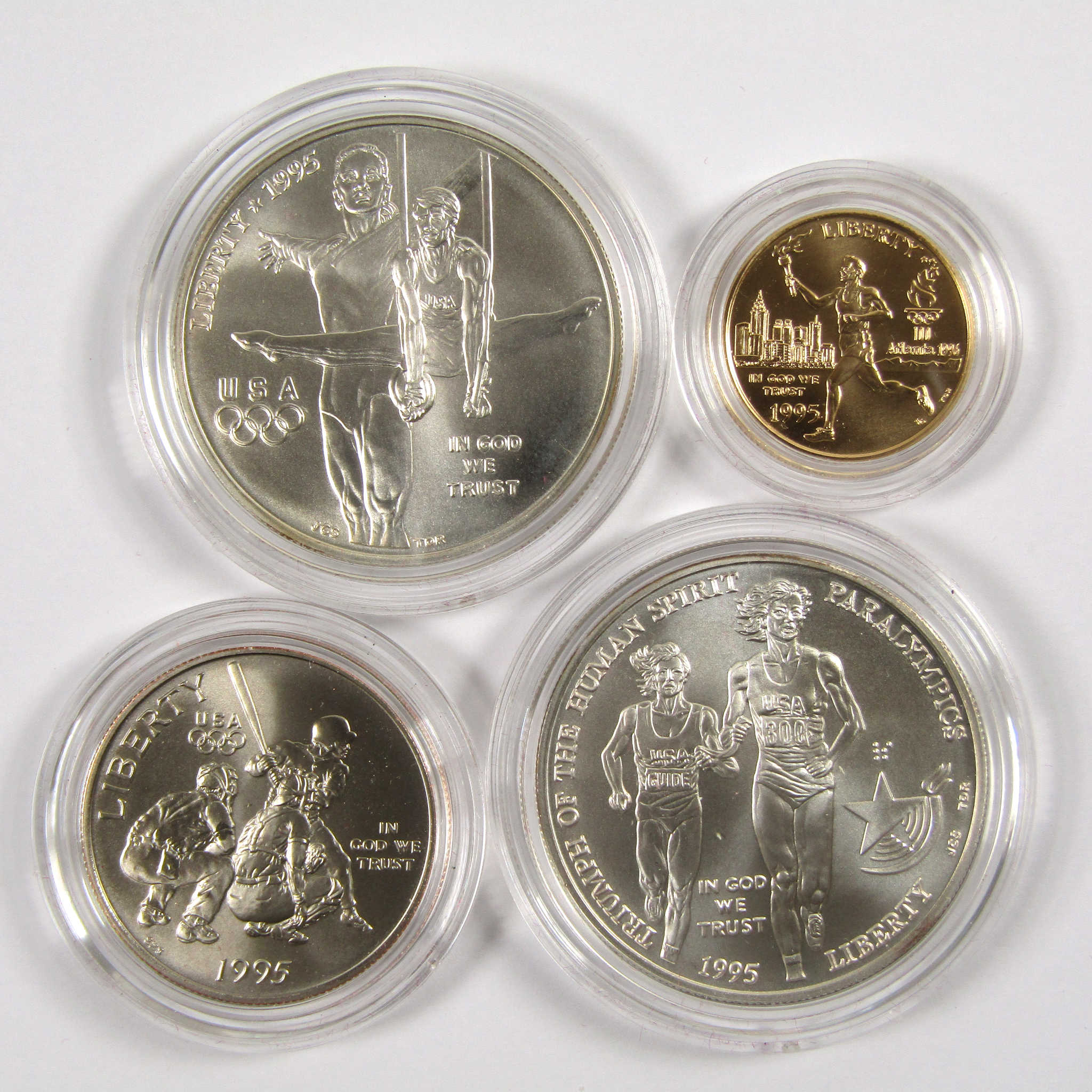 1996 Atlanta Olympic Games 4 Coin Commemorative Set SKU:CPC2954