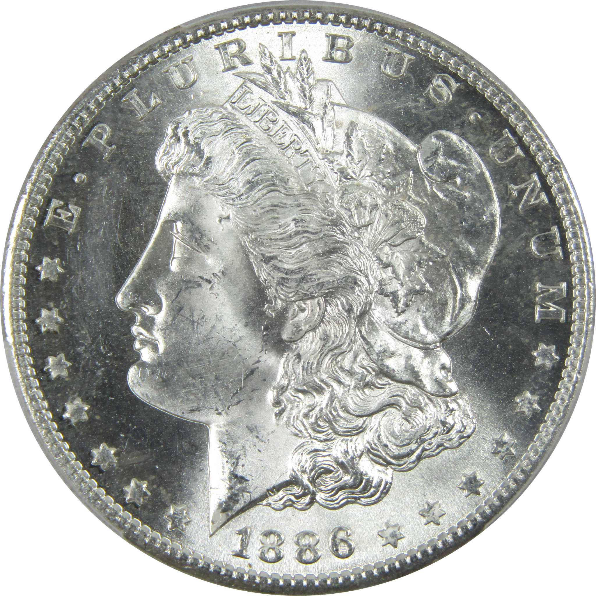 1886 S Morgan Dollar MS 64 PCGS Silver $1 Uncirculated Coin SKU:I14846 - Morgan coin - Morgan silver dollar - Morgan silver dollar for sale - Profile Coins &amp; Collectibles