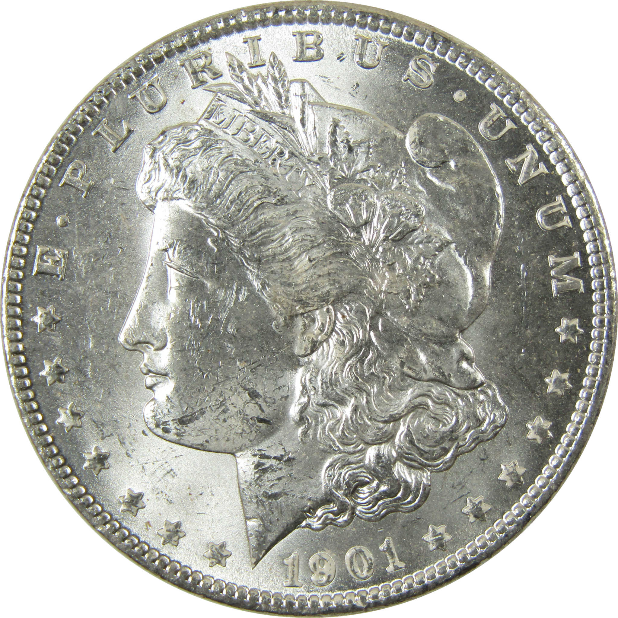 1901 O Morgan Silver Dollar Uncirculated Mint State $1 Coin SKU:I28387