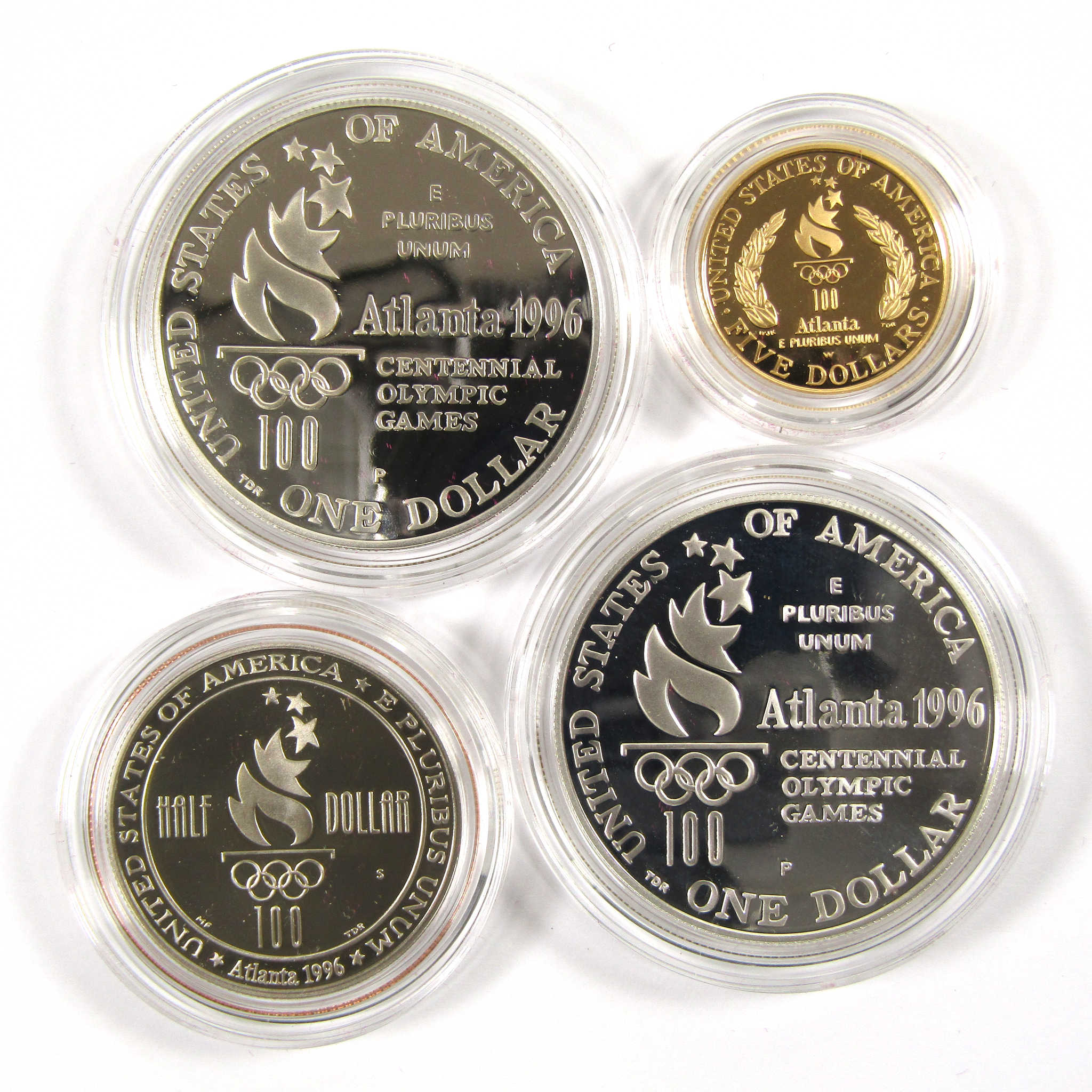 1996 Atlanta Olympic Games 4 Coin Commemorative Set SKU:CPC2957