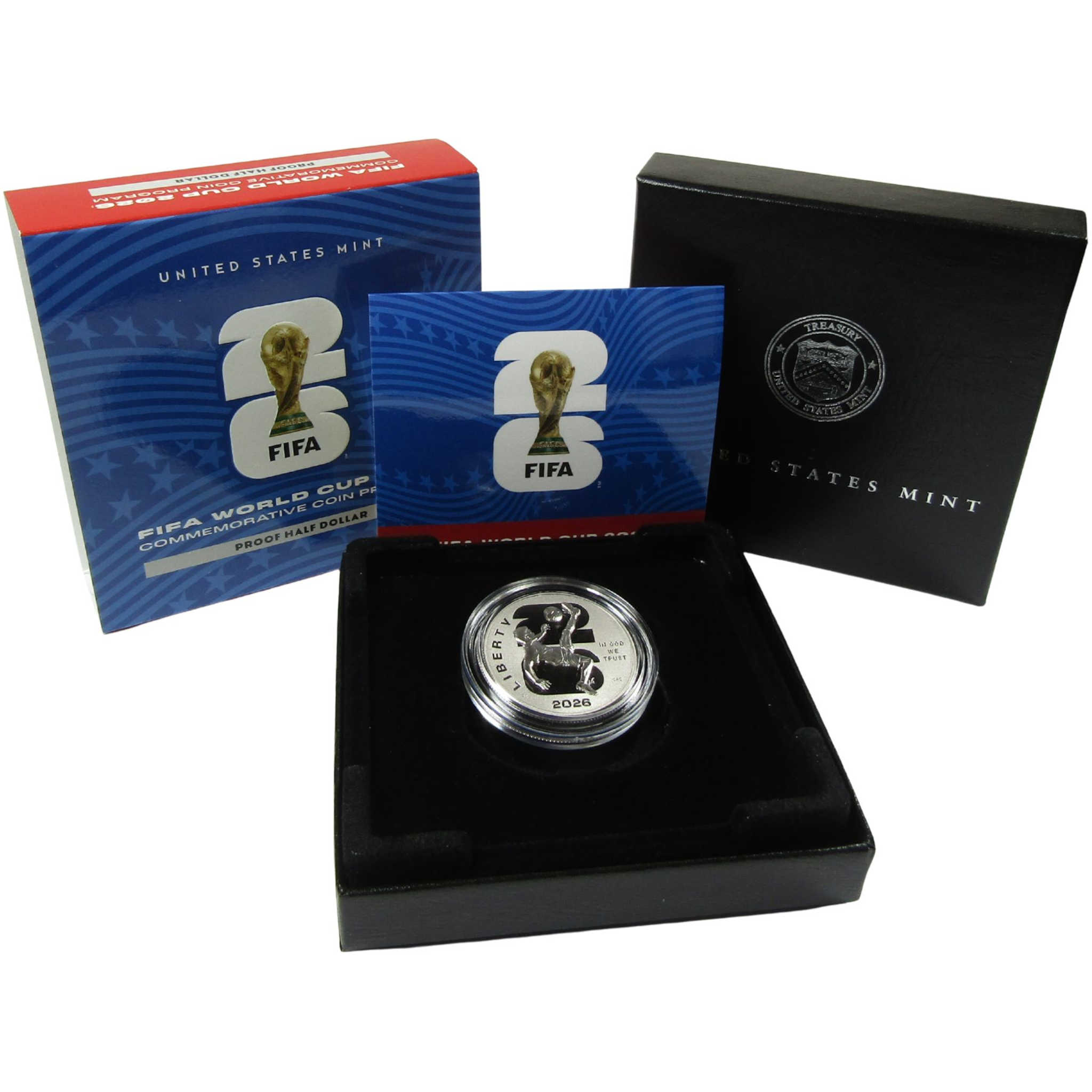 2026 P FIFA World Cup Commemorative Half Dollar Clad Proof OGP COA