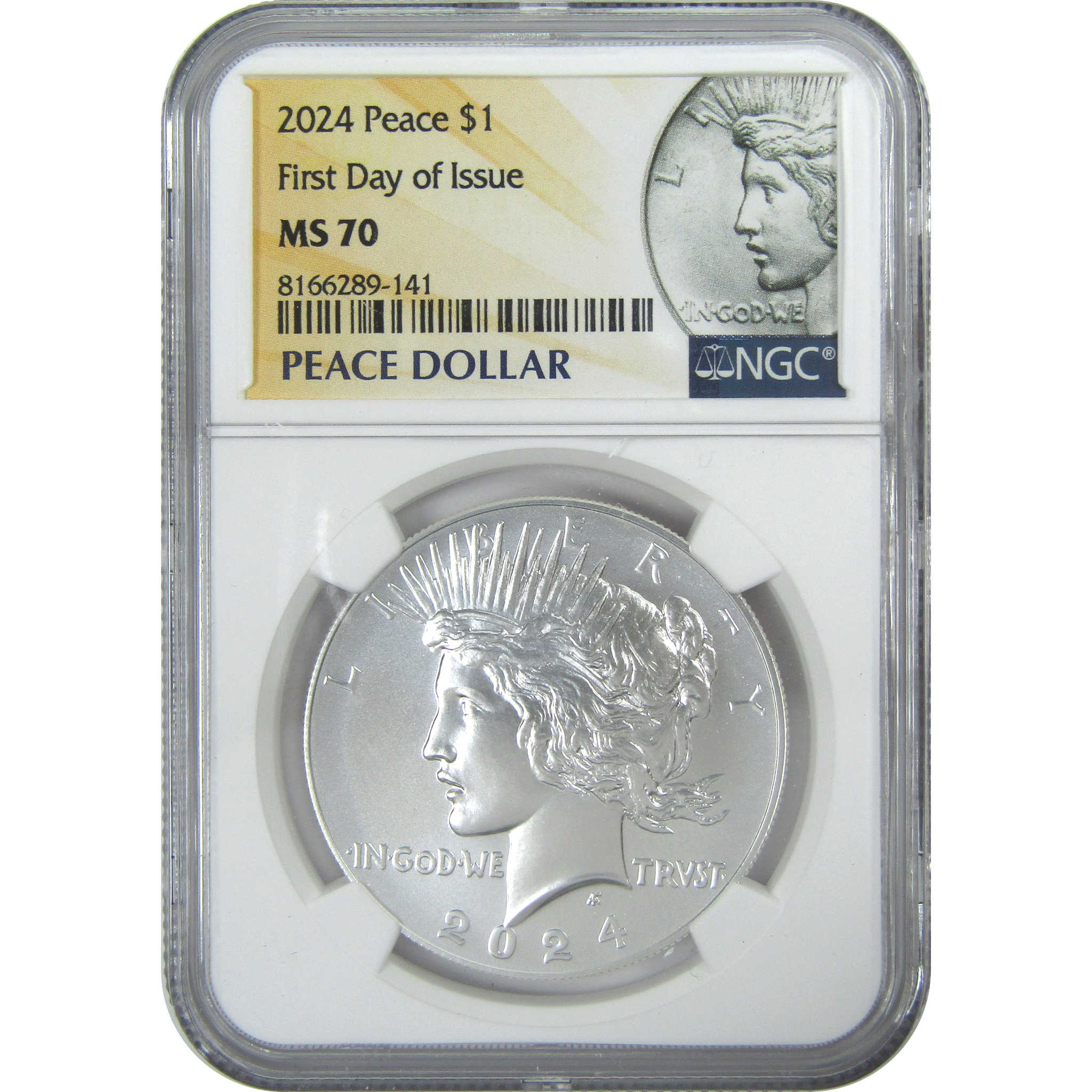 2024 Peace Dollar MS 70 NGC .999 Silver Uncirculated First Day Issue