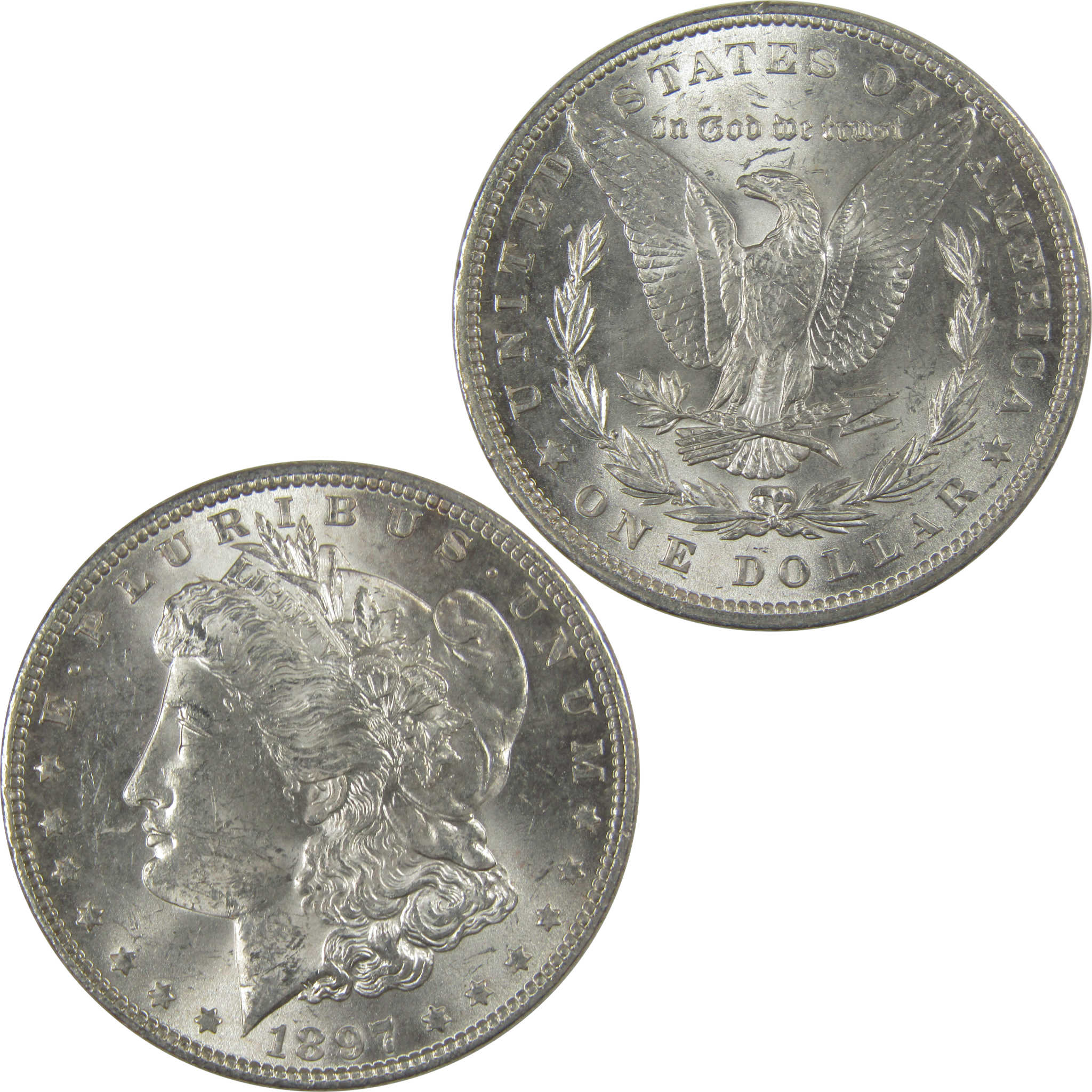 1897 Morgan Dollar Uncirculated Silver $1 Coin SKU:CPC1104 - Morgan coin - Morgan silver dollar - Morgan silver dollar for sale - Profile Coins &amp; Collectibles