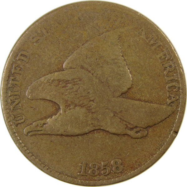 1858 Large Letters Flying Eagle Cent VG Very Good 1c Coin SKU:I23398