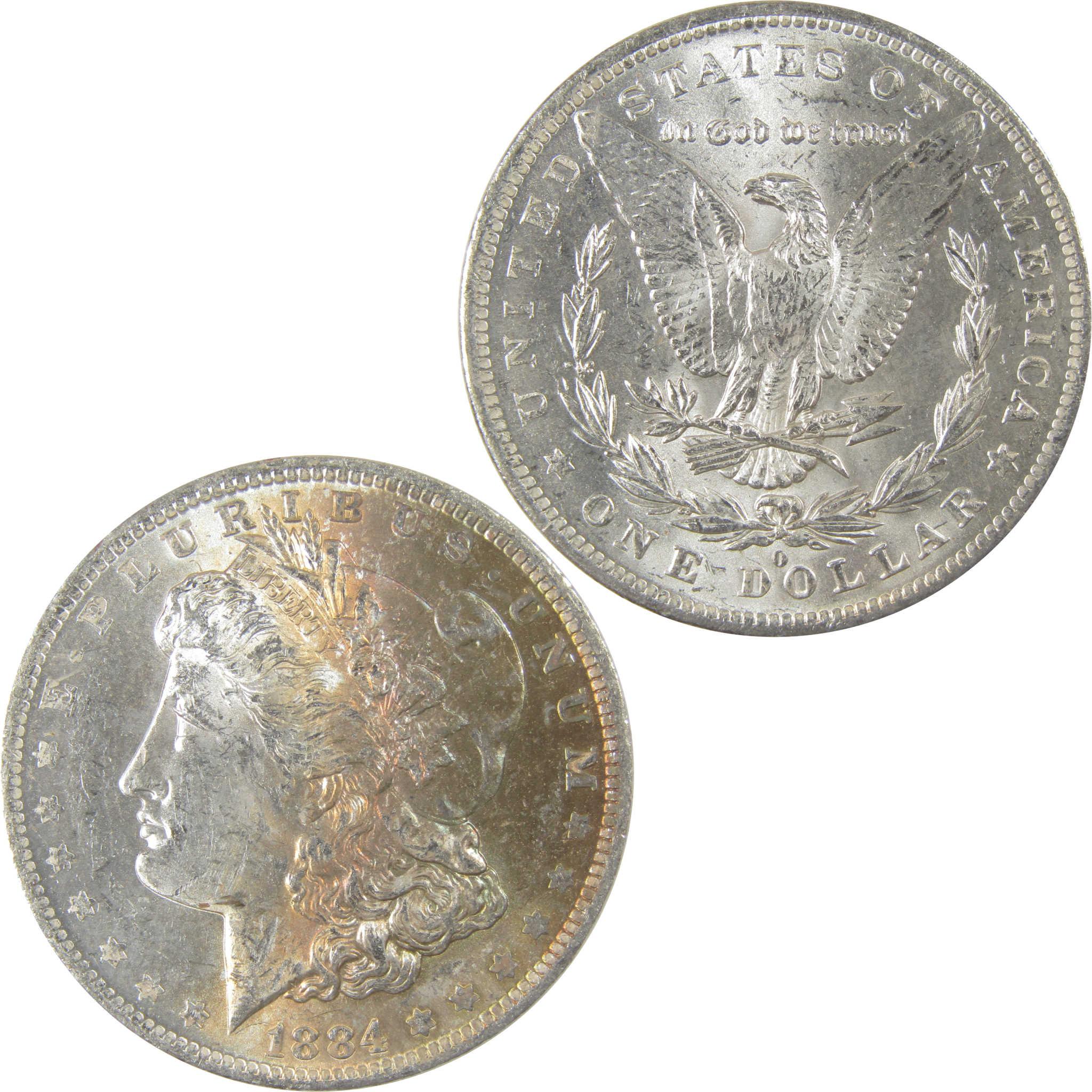 1884 O Morgan Silver Dollar BU Choice Uncirculated Toned SKU:I24183