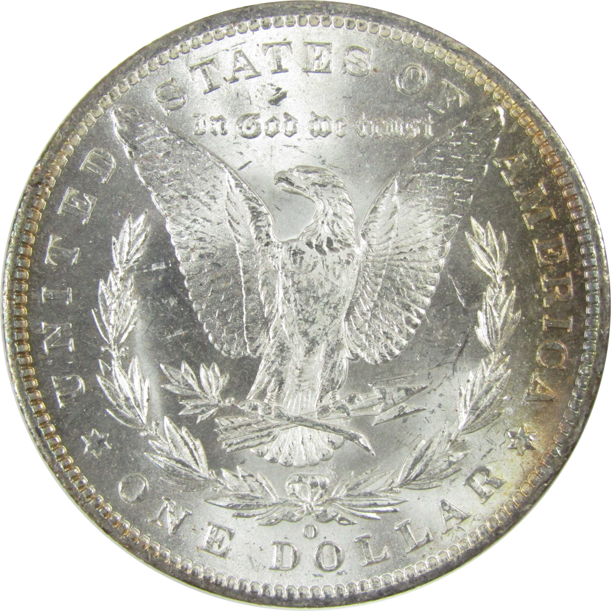 1885 O Morgan Silver Dollar Uncirculated $1 Coin Toned SKU:I27472