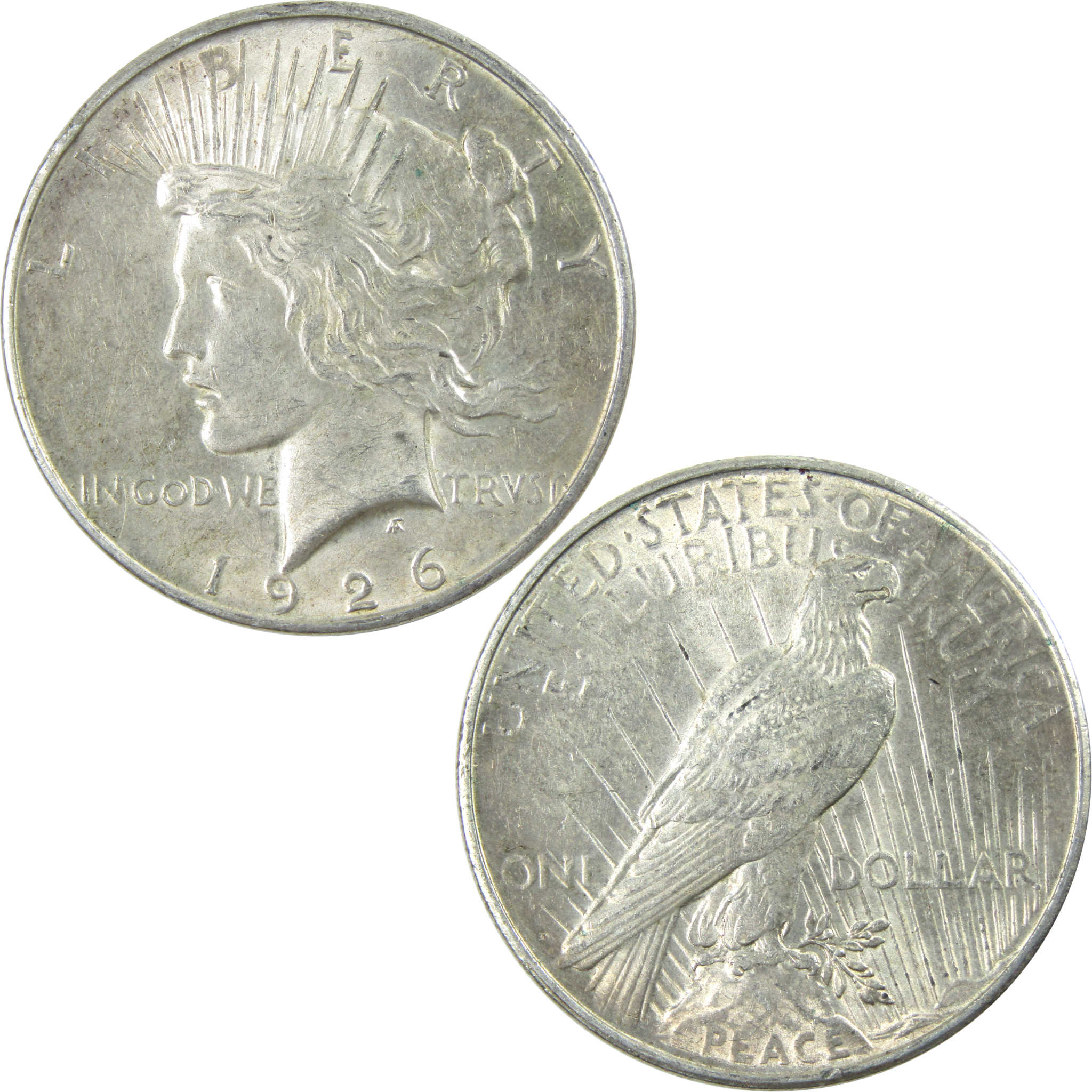 1926 D Peace Dollar AU About Uncirculated Silver $1 Coin SKU:I13757