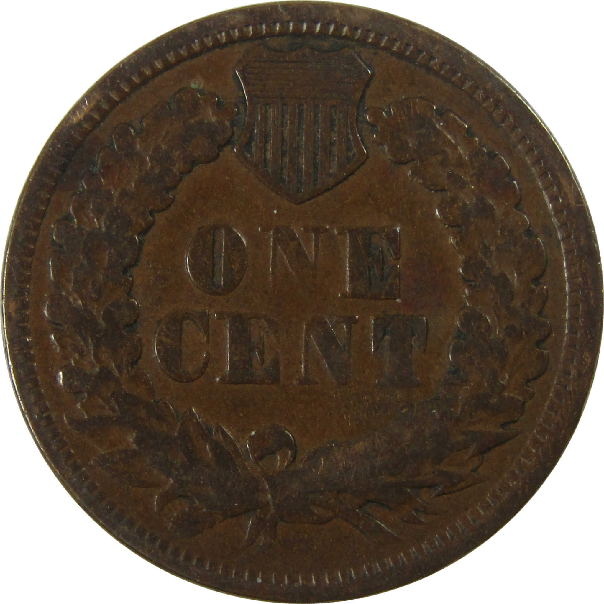 1864 L Indian Head Cent Bronze F Fine Penny 1c Coin SKU:I27872