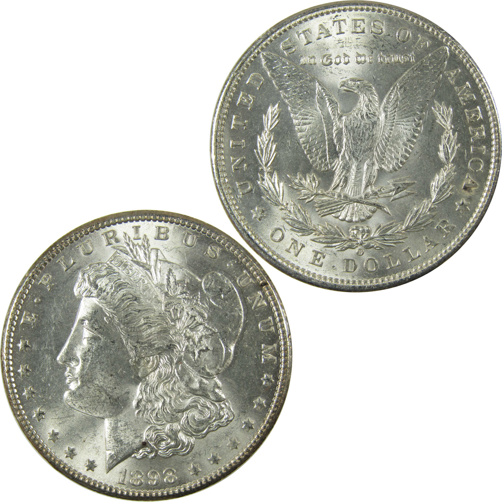 1898 O Morgan Silver Dollar Uncirculated Mint State $1 Coin SKU:I27070